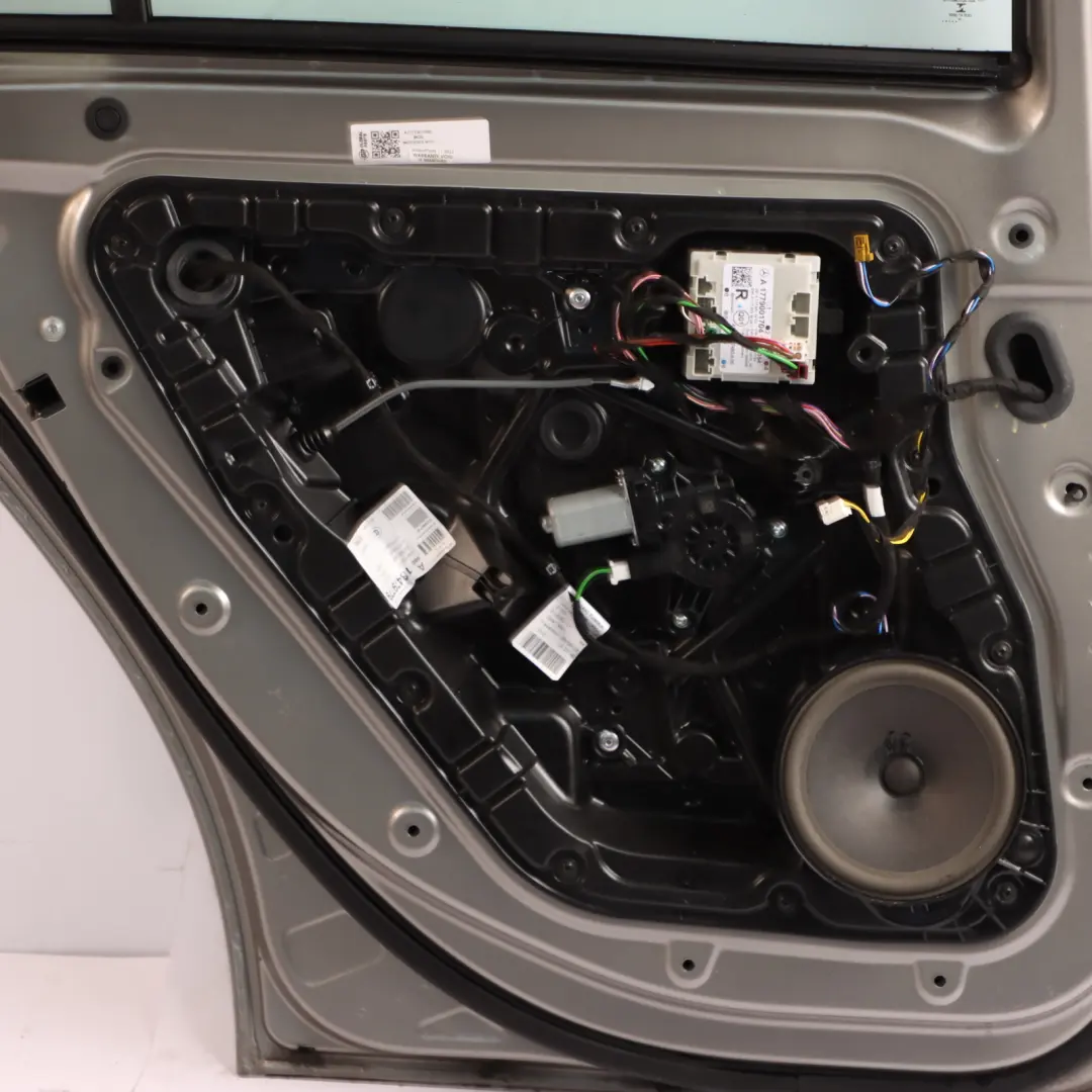 Door Rear Left N/S A-Class Mojave Silver Metallic - 859 to Mercedes W177 with Part number A1777301300 Mercedes W177 Door Rear Left N/S A-Class Mojave Silver Metallic - 859 - SKU A1777301300-MOS - Part number A1777301300