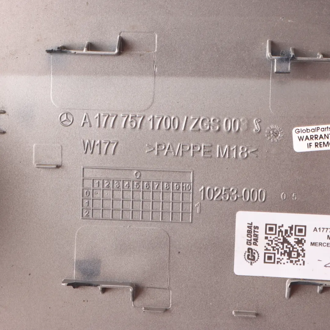 Filler Fill in Flap Cover Cap Mojave Silver - 859 to Mercedes W177 Fuel with Part number A1777571700 Mercedes W177 Fuel Filler Fill in Flap Cover Cap Mojave Silver - 859 - SKU A1777571700-MOS - Part number A1777571700