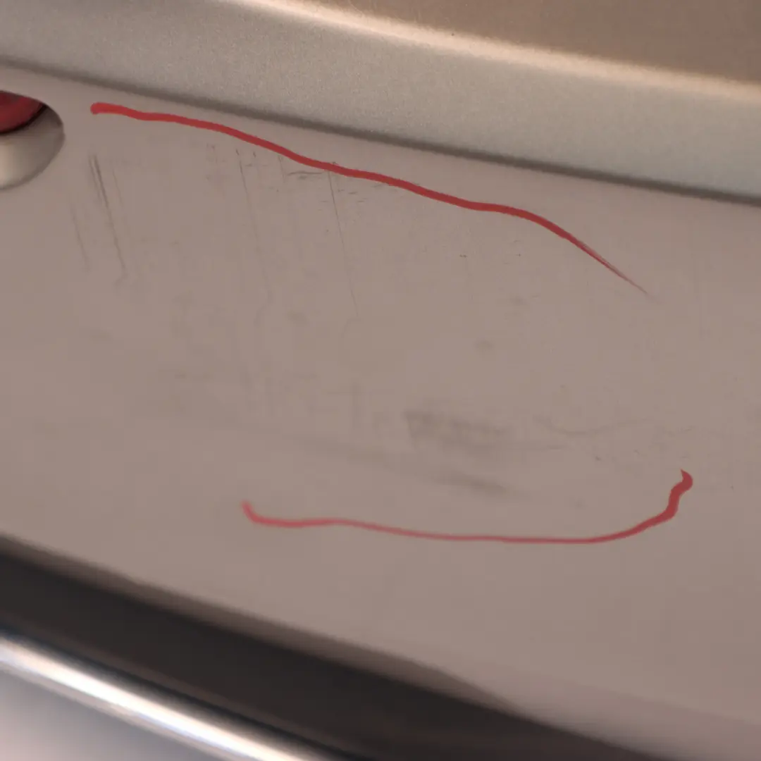 Bumper Rear Sport Trim Panel Covering Mojave Silver Metallic - 859 to Mercedes W177 with Part number A1778805400 Mercedes W177 Bumper Rear Sport Trim Panel Covering Mojave Silver Metallic - 859 - SKU A1778805400-MOS - Part number A1778805400