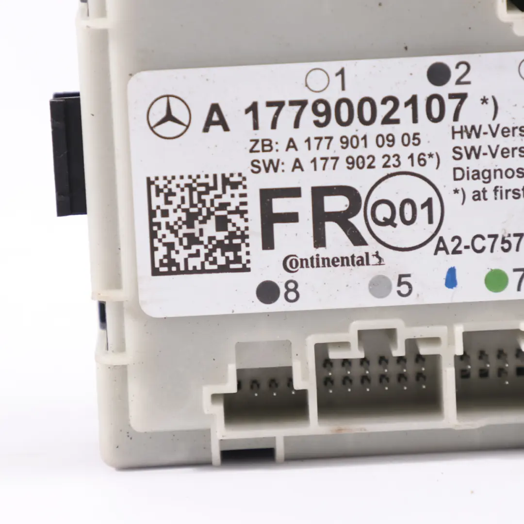 Door Module Mercedes CLA C118 W177 Front Door Right O/S Control Unit to with Part number A1779002107 Door Module Mercedes CLA C118 W177 Front Door Right O/S Control Unit - SKU A1779002107 - Part number A1779002107