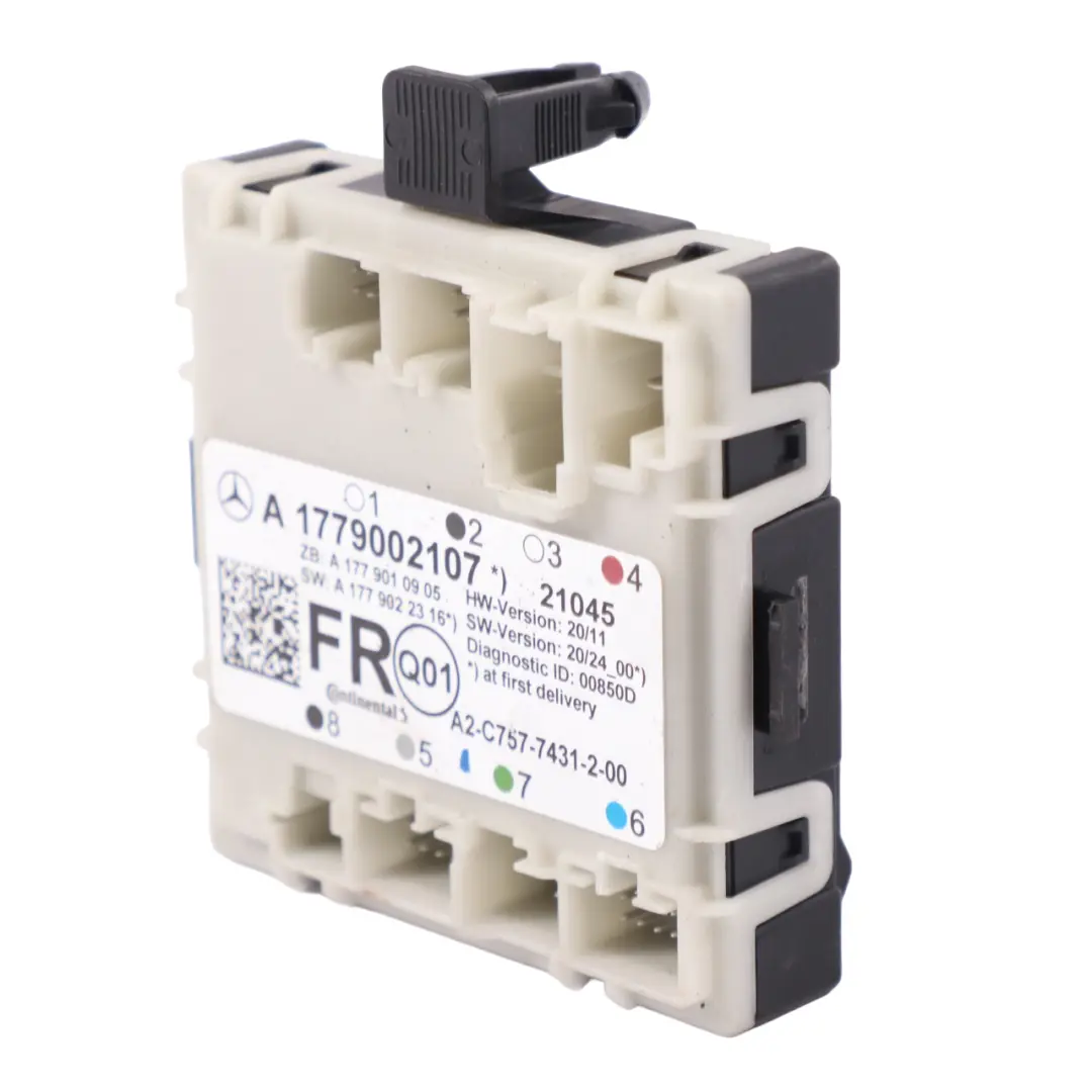 Modulo Porta Mercedes CLA C118 W177 Anteriore Destra Unità Controllo per con numero di parte A1779002107 Modulo Porta Mercedes CLA C118 W177 Anteriore Destra Unità Controllo - SKU A1779002107 - Numero di parte A1779002107