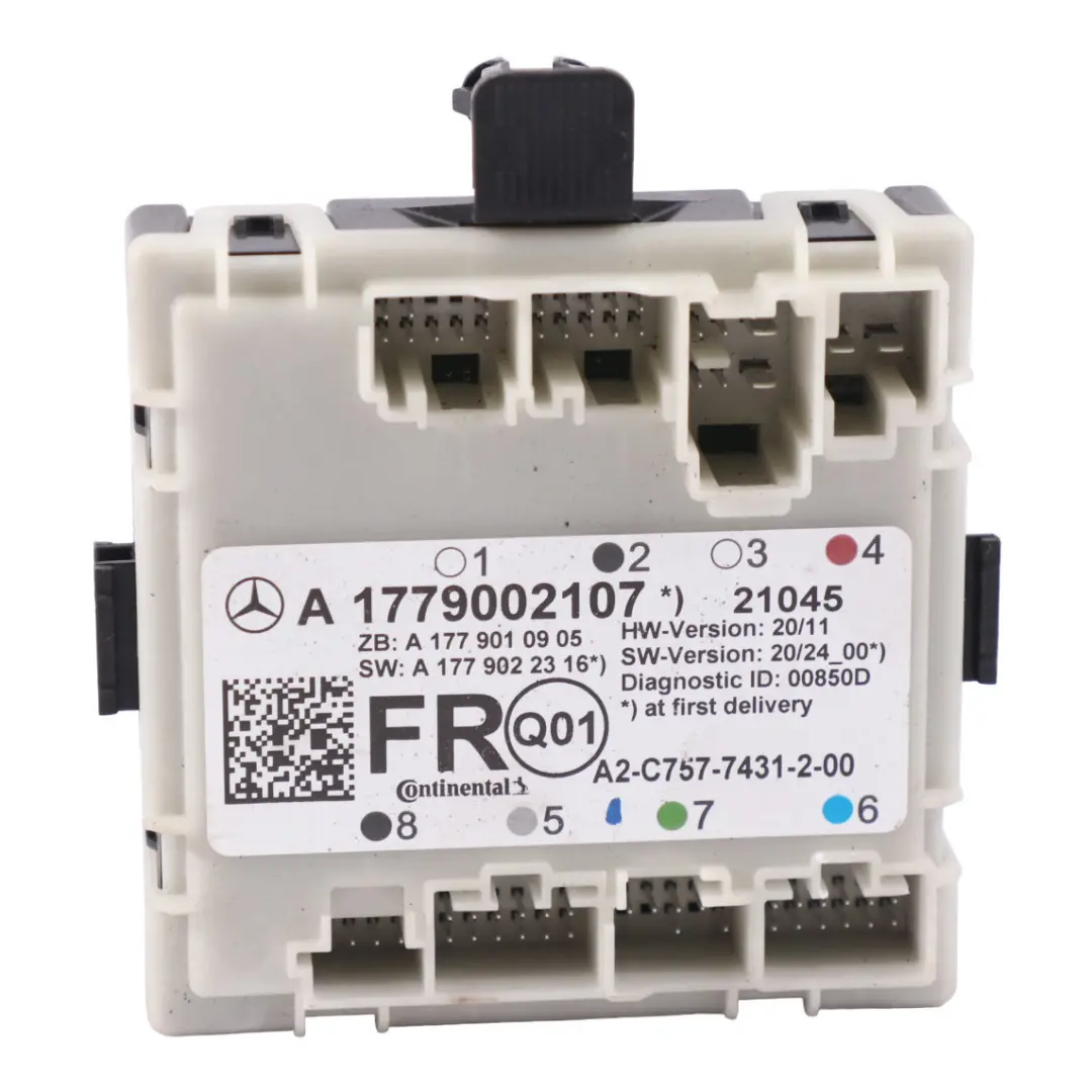 Modulo Porta Mercedes CLA C118 W177 Anteriore Destra Unità Controllo per con numero di parte A1779002107 Modulo Porta Mercedes CLA C118 W177 Anteriore Destra Unità Controllo - SKU A1779002107 - Numero di parte A1779002107