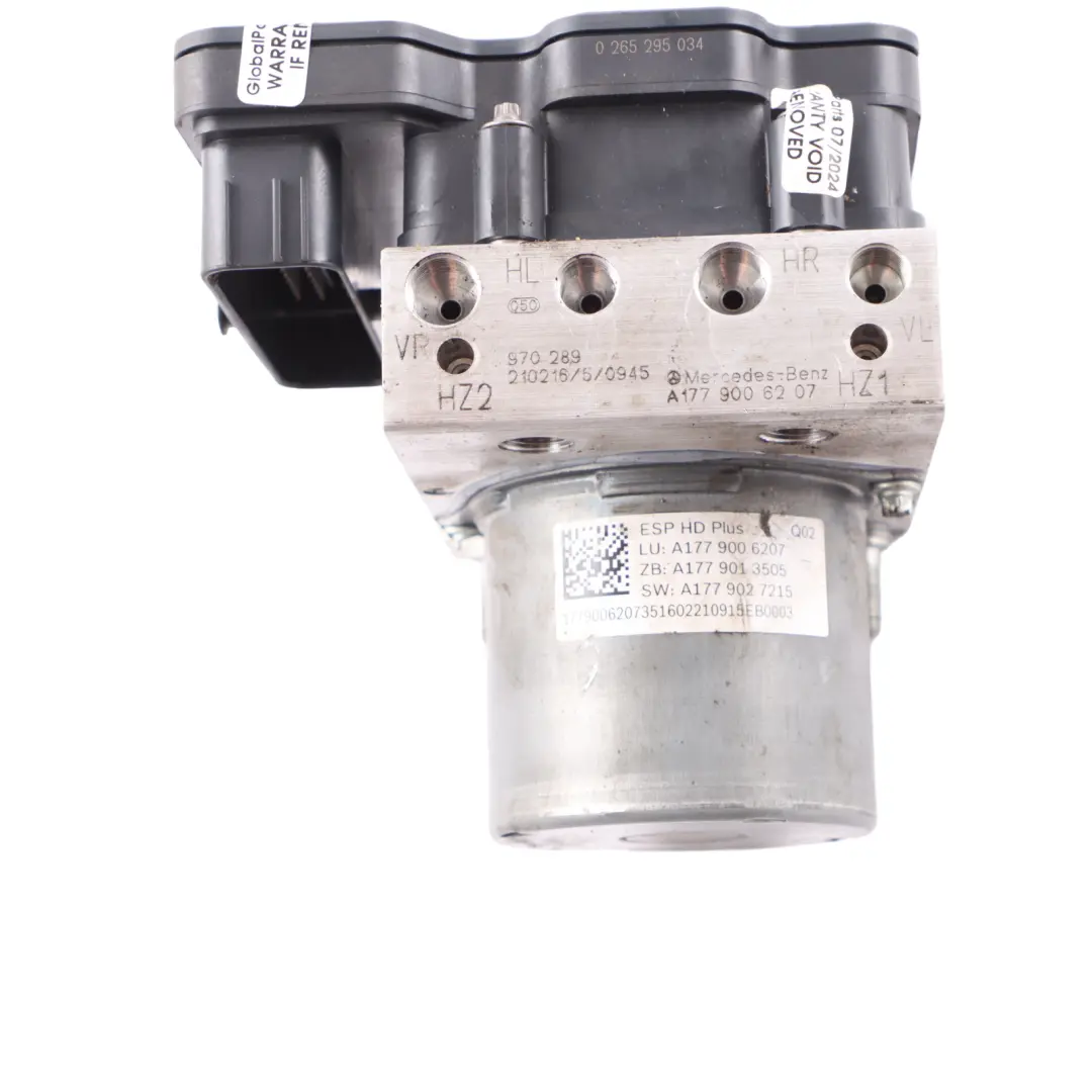 Mercedes W177 W247 ESP ABS Bomba de freno Hydro Braking Control Unit - SKU A1779006207 - Número de pieza A1779006207