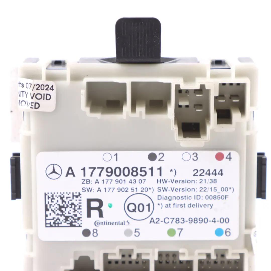 Door Module Mercedes W177 W247 Rear Left Right N/O/S Control Unit to with Part number A1779008511 Door Module Mercedes W177 W247 Rear Left Right N/O/S Control Unit - SKU A1779008511 - Part number A1779008511