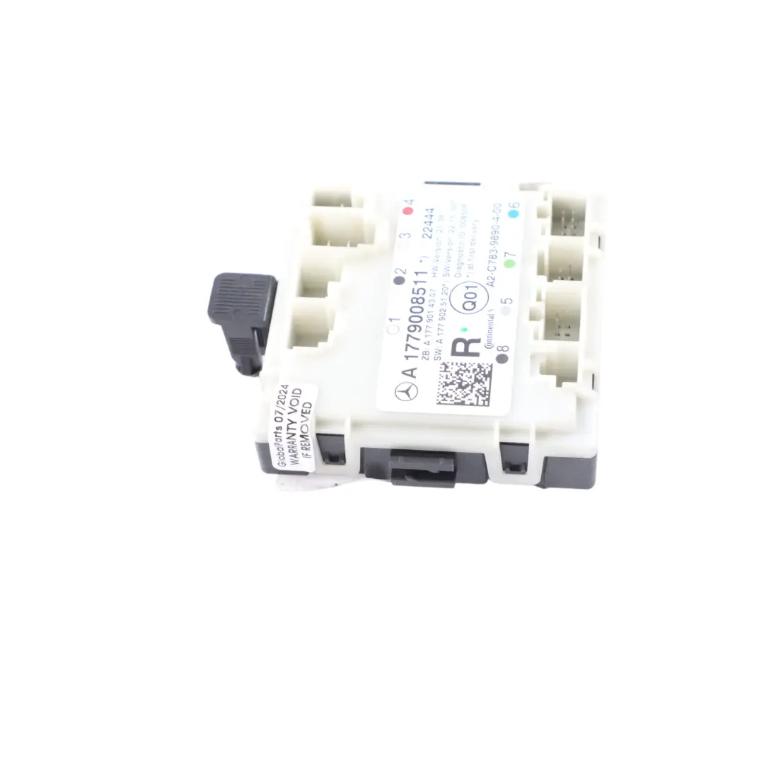Door Module Mercedes W177 W247 Rear Left Right N/O/S Control Unit to with Part number A1779008511 Door Module Mercedes W177 W247 Rear Left Right N/O/S Control Unit - SKU A1779008511 - Part number A1779008511