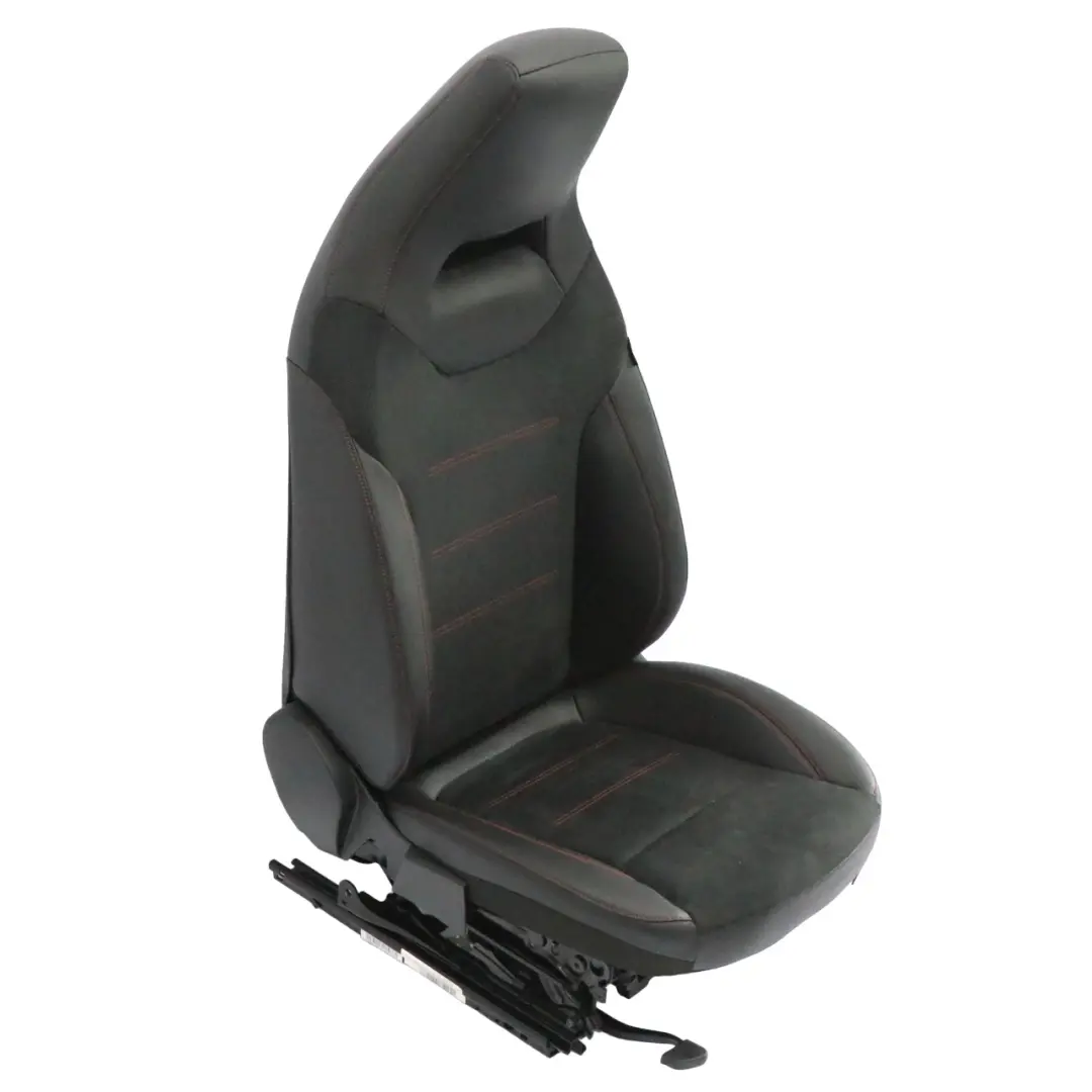 Fotel Lewy Przód Grzany Tkanina Skóra Czarny Czerwony do Mercedes C118 W177 o numerze A1779107901 Mercedes C118 W177 Fotel Lewy Przód Grzany Tkanina Skóra Czarny Czerwony - SKU A1779107901-4 - Numer Części A1779107901