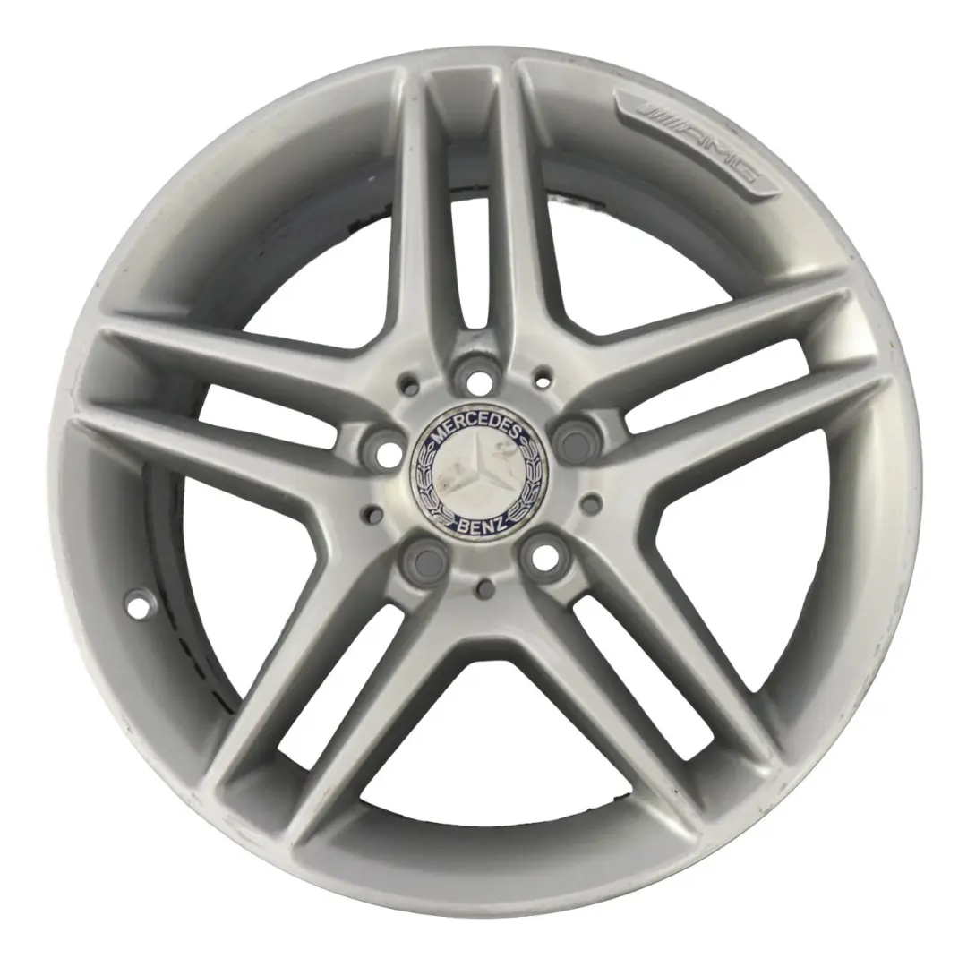 Mercedes W204 AMG Rear Alloy Wheel Rim 17" 8.5J ET:58 5 Double Spoke - SKU A2044019702-3 - Part number A2044019702