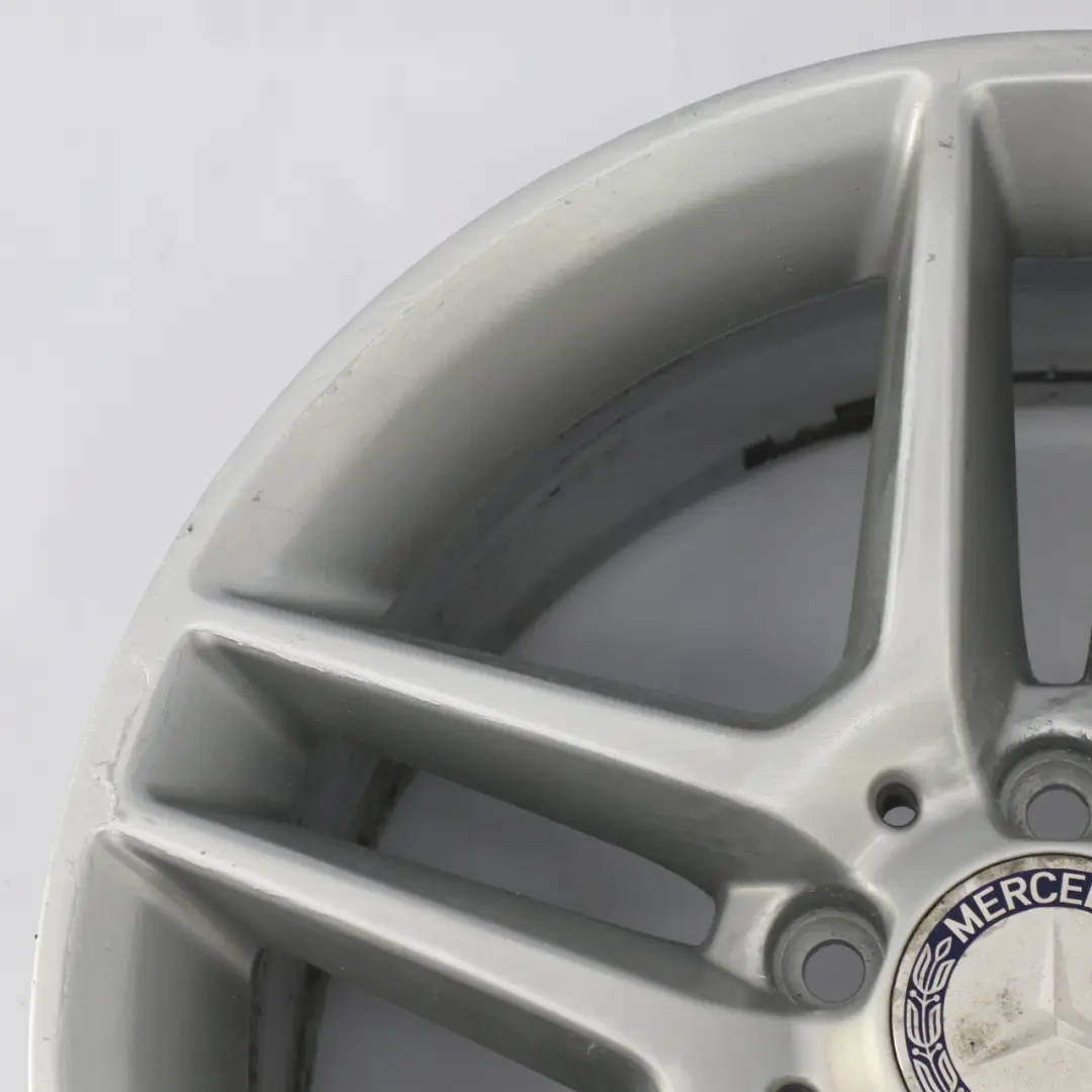 Mercedes W204 AMG Rear Alloy Wheel Rim 17" 8.5J ET:58 5 Double Spoke - SKU A2044019702-3 - Part number A2044019702