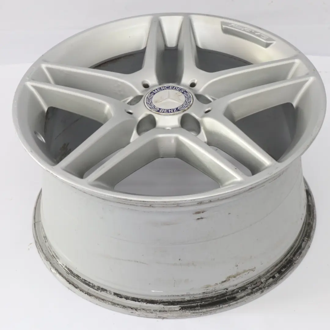 Mercedes W204 AMG Rear Alloy Wheel Rim 17" 8.5J ET:58 5 Double Spoke - SKU A2044019702-3 - Part number A2044019702
