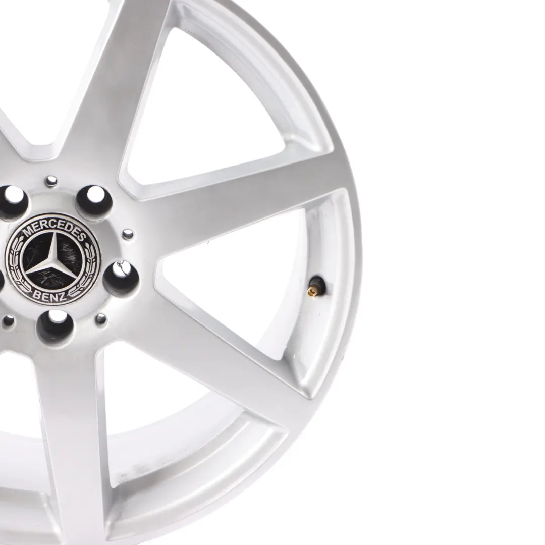 Mercedes W204 7-Spoke AMG Front Black Alloy Wheel Rim 18" 8J ET:50 - SKU A2044019802-7 - Part number A2044019802