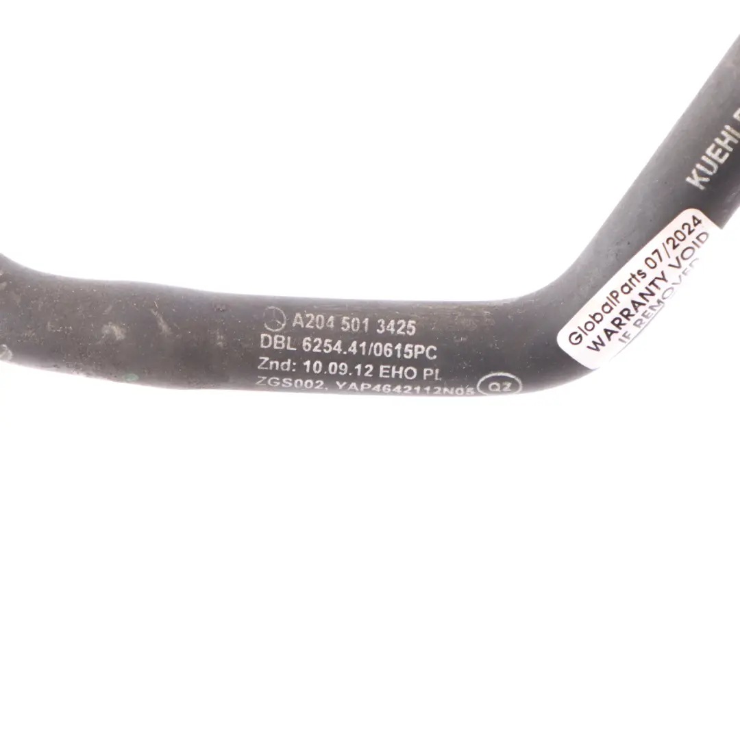 Mercedes W204 Radiator Coolant Hose Cooling Pipe Bleed Line Diesel - SKU A2045013425 - Numéro de pièce A2045013425