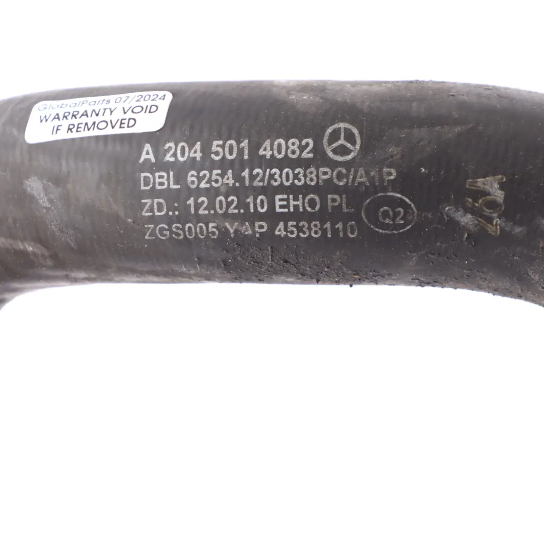 Mercedes W204 Tubo Acqua Radiatore Liquido Raffreddamento - SKU A2045014082 - Numero di parte A2045014082