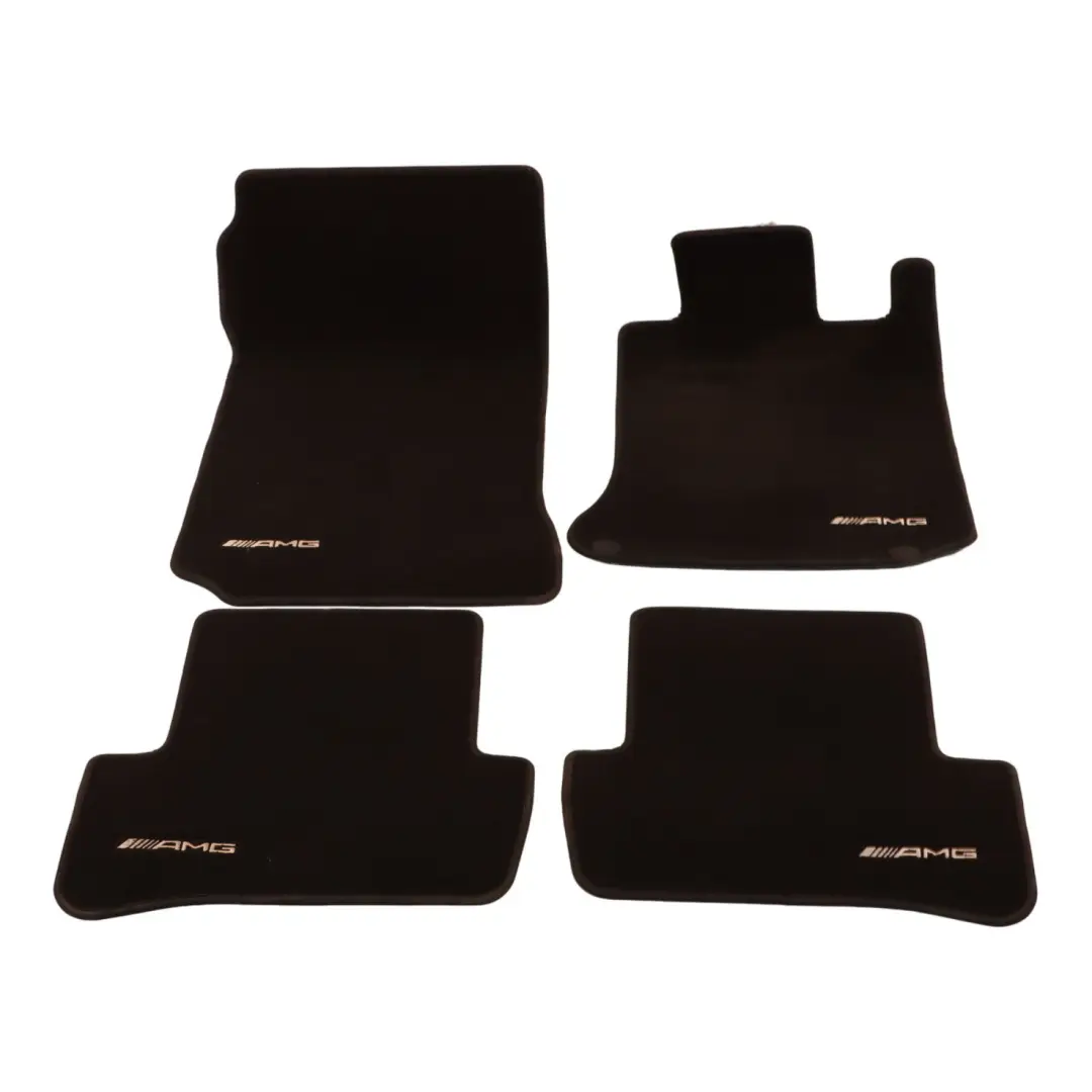 Mercedes W204 Floor Mats AMG Interior Front Rear Cover Black Set - SKU rhd-A2046800204-3 - Part number A2046800204