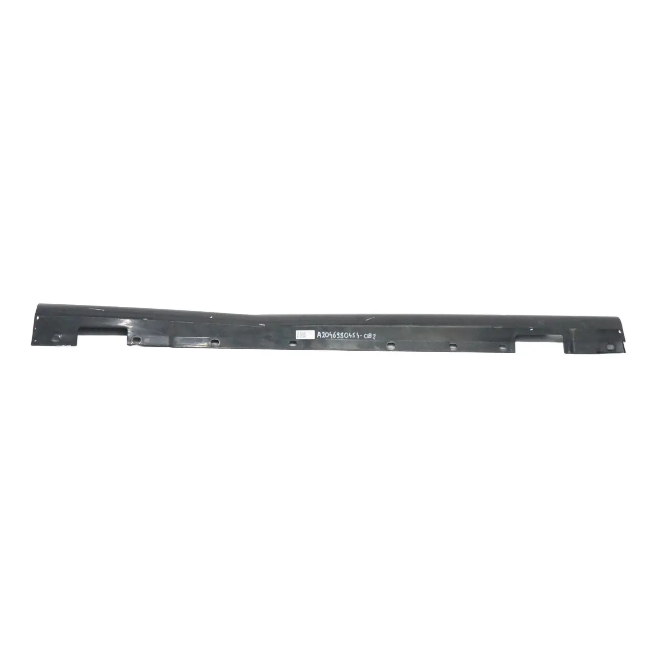 Mercedes W204 Side Skirt Door Sill Cover Right O/S Obsidian Black Metallic - 197