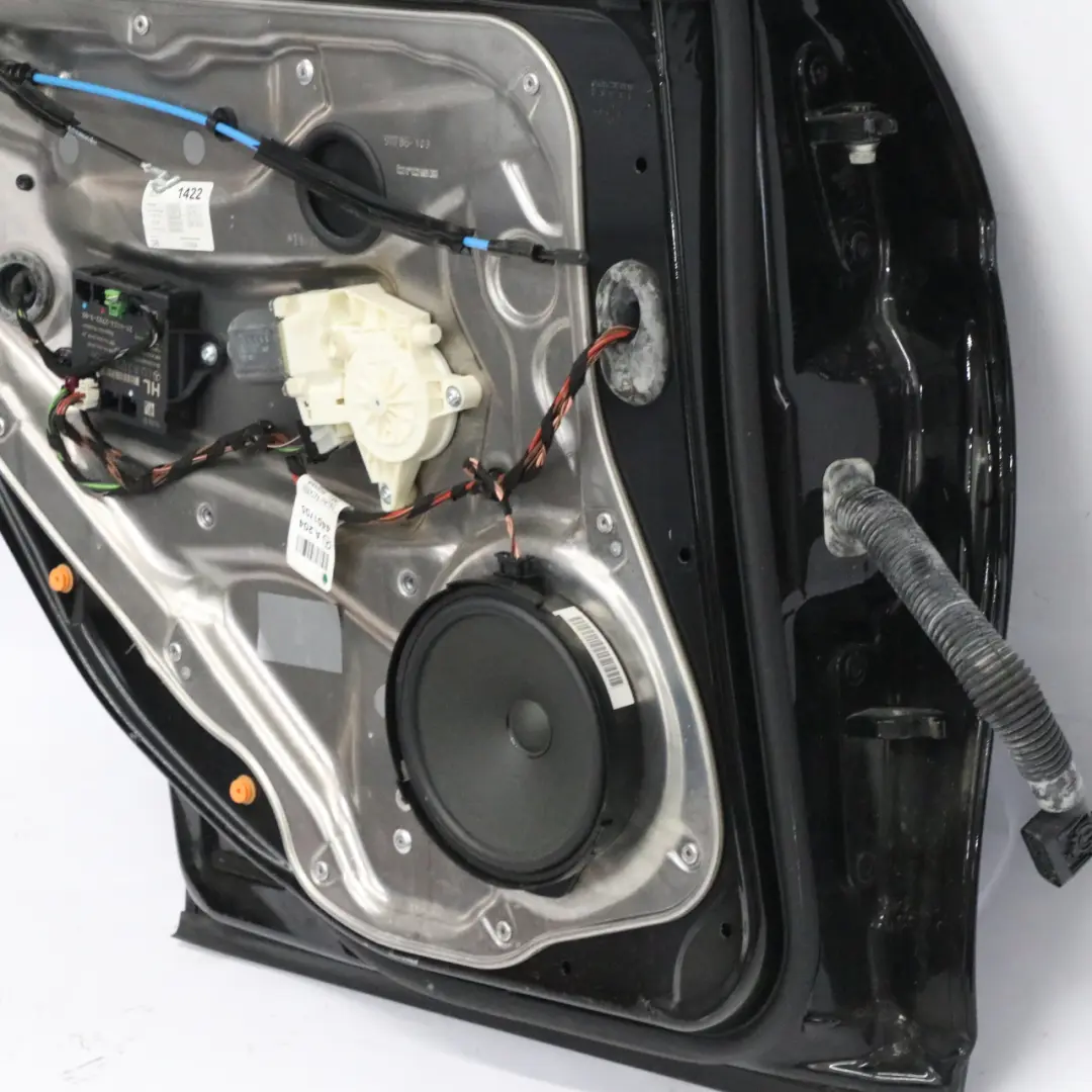 Mercedes W204 Door Rear Left N/S Covering Obsidian Black Metallic - 197 - SKU A2047302100-OB2 - Part number A2047302100