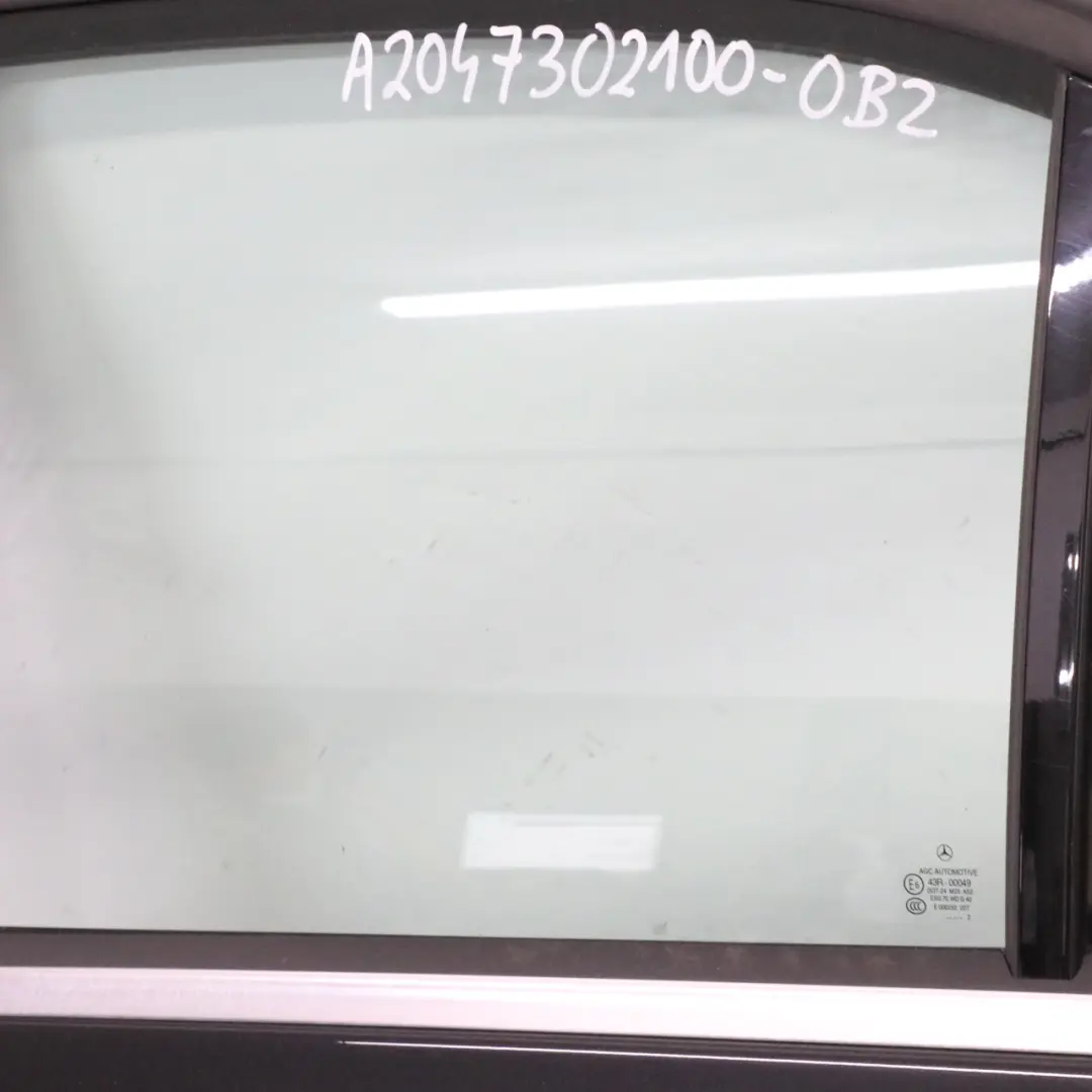 Mercedes W204 Drzwi Lewe Tylne Obsidian Black Czarny Metalik - 197 - SKU A2047302100-OB2 - Numer Części A2047302100