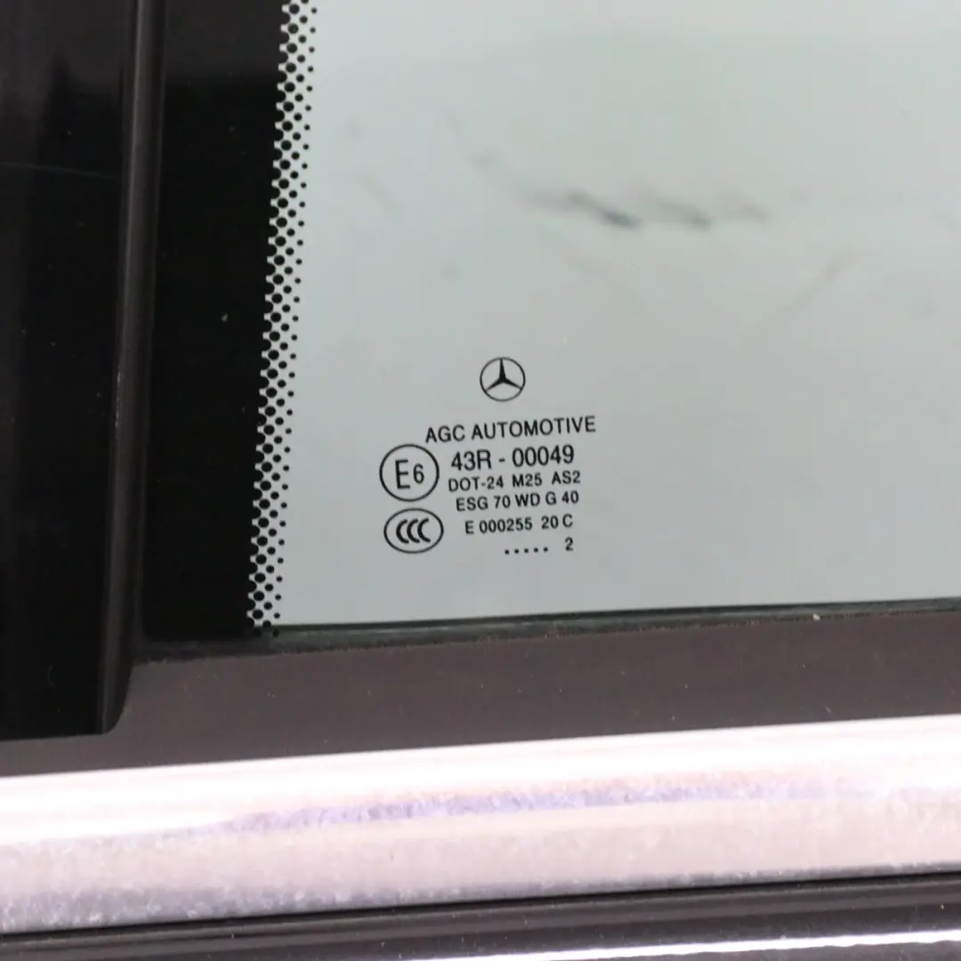 Door Rear Left N/S Covering Obsidian Black Metallic - 197 to Mercedes W204 with Part number A2047302100 Mercedes W204 Door Rear Left N/S Covering Obsidian Black Metallic - 197 - SKU A2047302100-OB2 - Part number A2047302100