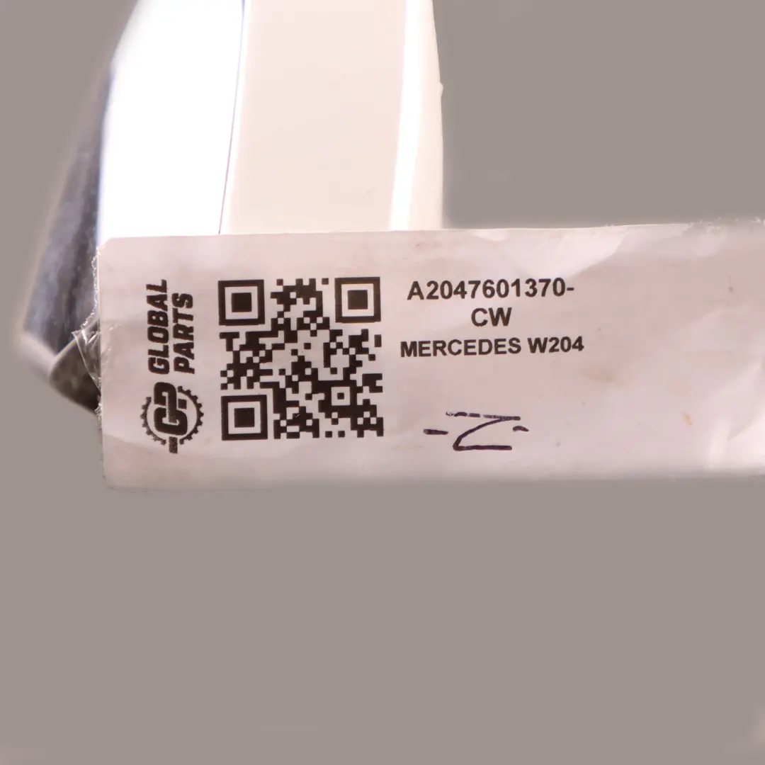 Door Handle Mercedes W176 W204 Front Rear Left N/S Calcite White - 650 to with Part number A2047601370 Door Handle Mercedes W176 W204 Front Rear Left N/S Calcite White - 650 - SKU A2047601370-CW - Part number A2047601370
