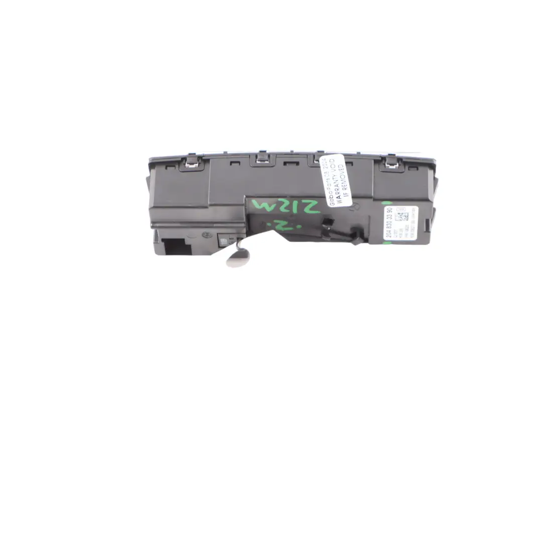 Climate Control Panel Mercedes W204 W212 Rear Heater Switch Unit to with Part number A2048303390 Climate Control Panel Mercedes W204 W212 Rear Heater Switch Unit - SKU A2048303390 - Part number A2048303390