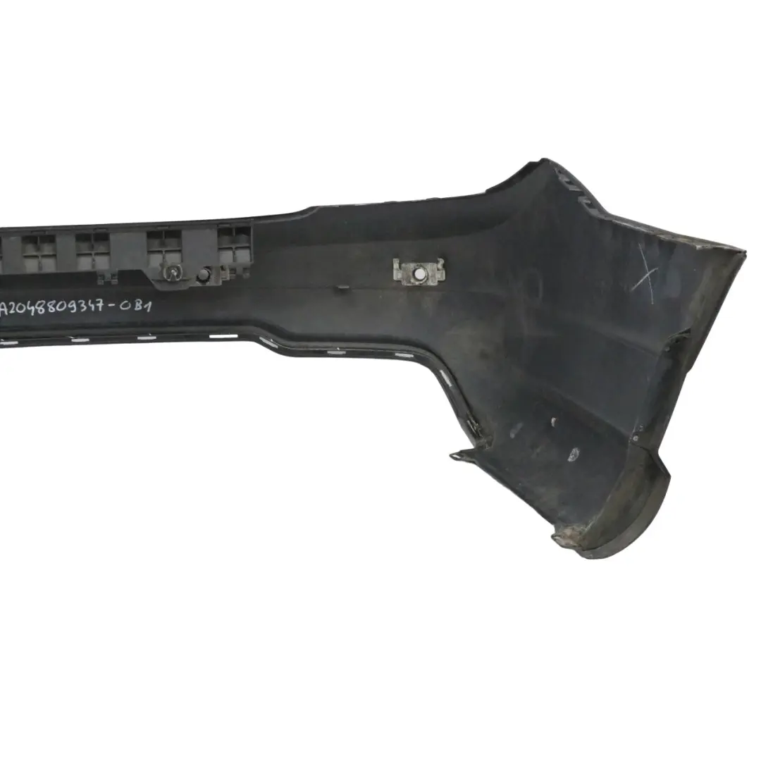 Bumper Trim Panel AMG Obsidian Black Metallic - 197 to Mercedes W204 Rear with Part number A2048809347 Mercedes W204 Rear Bumper Trim Panel AMG Obsidian Black Metallic - 197 - SKU A2048809347-OB1 - Part number A2048809347