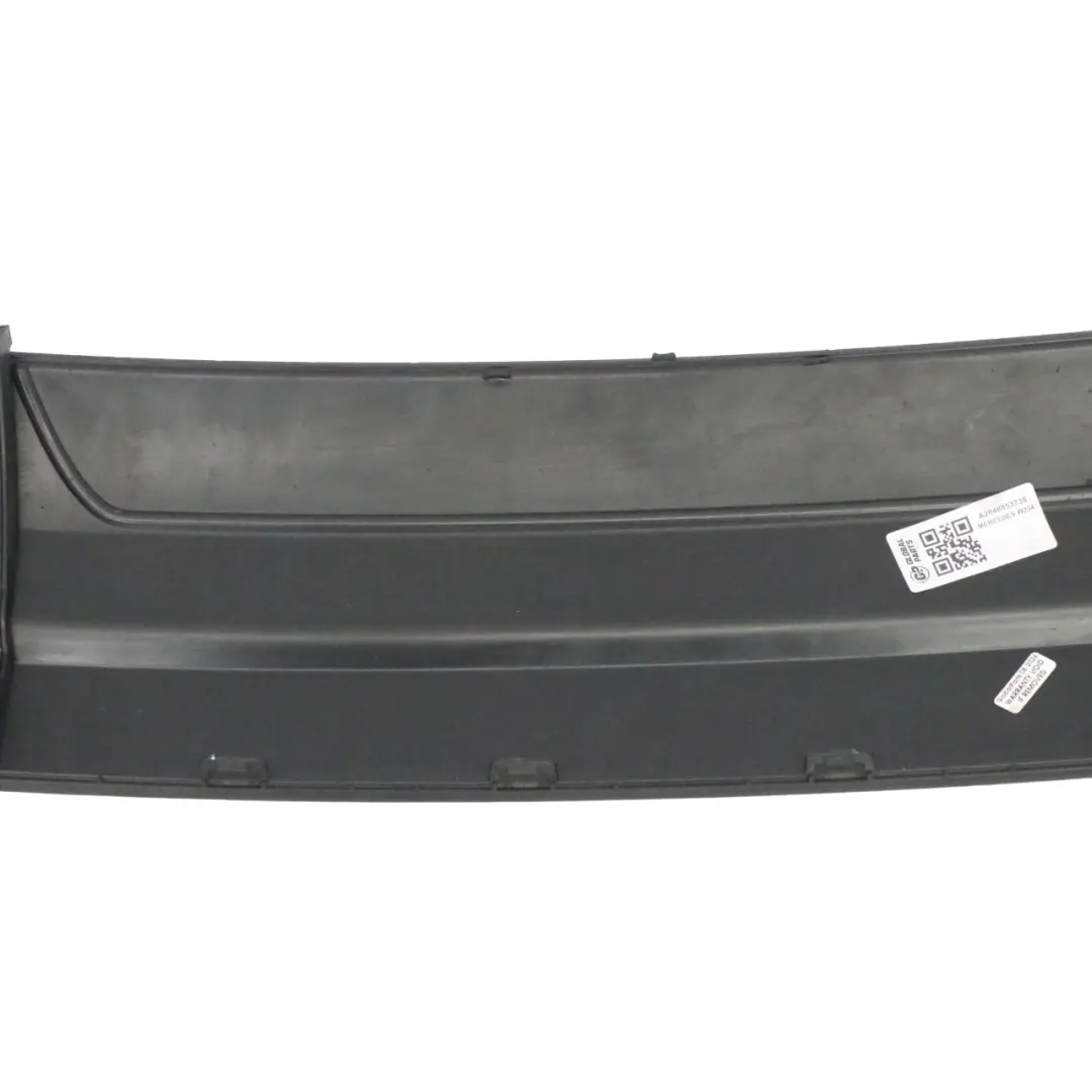 Bumper Lower Diffuser Trim Panel Cover to Mercedes W204 AMG Rear with Part number A2048853738 Mercedes W204 AMG Rear Bumper Lower Diffuser Trim Panel Cover - SKU A2048853738 - Part number A2048853738