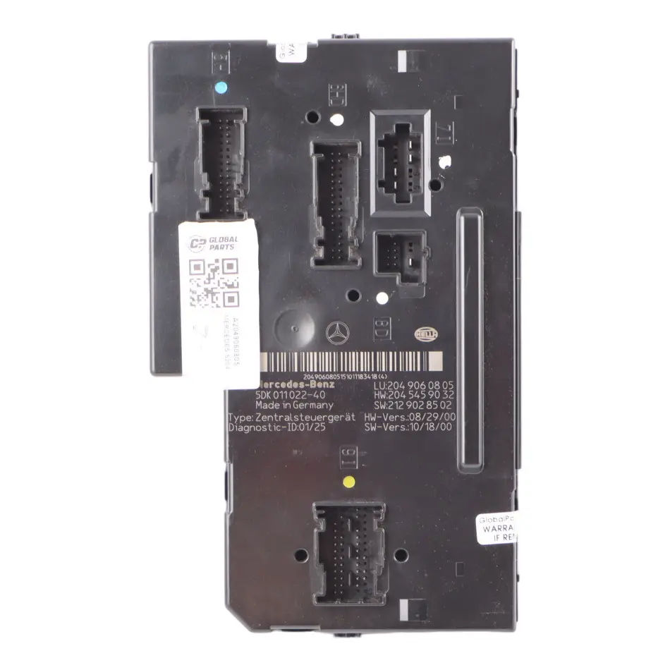 Mercedes S204 Estate Caja Fusibles Módulo Control SAM Trasero - SKU A2049060805 - Número de pieza A2049060805