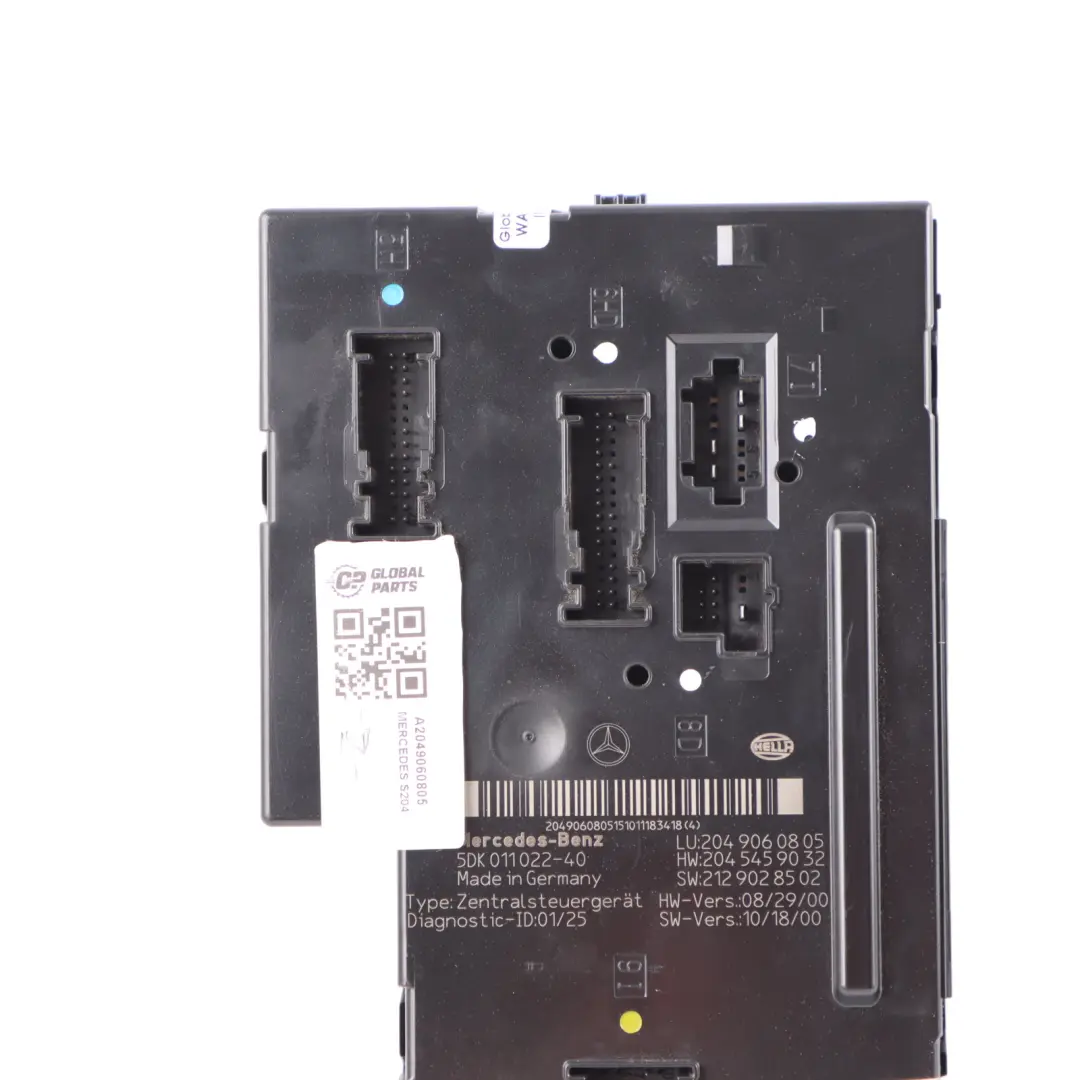 Mercedes S204 Estate Modulo Controllo SAM Posteriore Fusibili - SKU A2049060805 - Numero di parte A2049060805