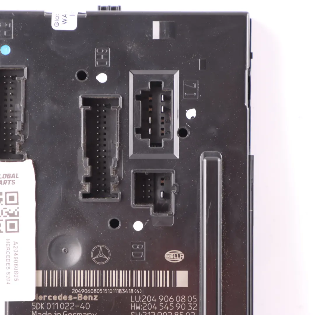Mercedes S204 Estate Modulo Controllo SAM Posteriore Fusibili - SKU A2049060805 - Numero di parte A2049060805