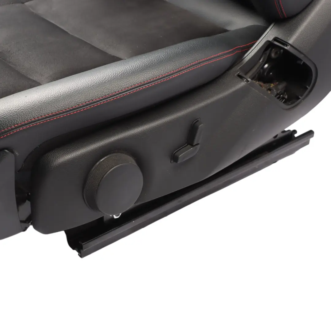 Mercedes W204 Front Left N/S Seat Leather Alcantara Red Thread Electric - SKU A2049109505 - Part number A2049109505