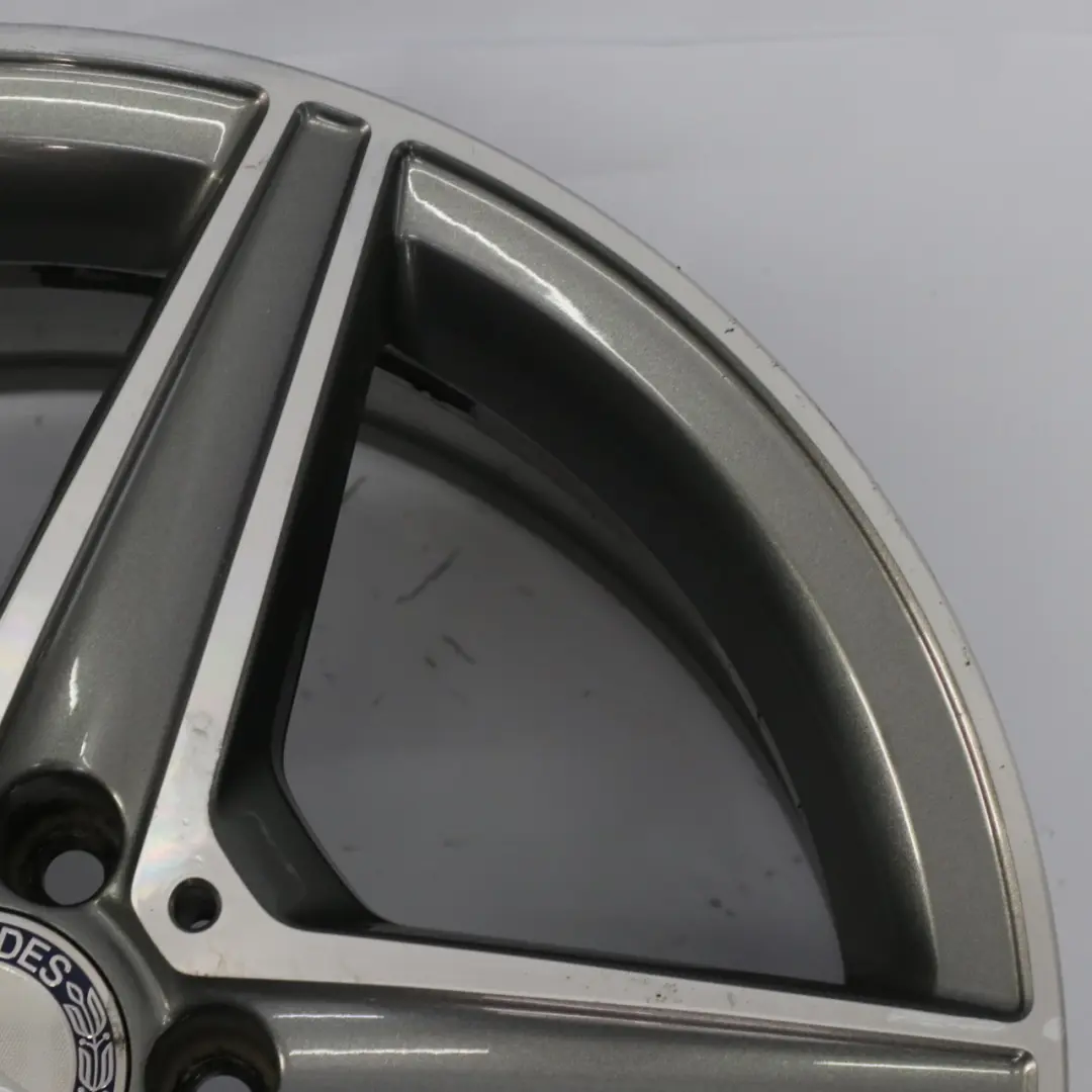 Mercedes W205 Himalaya Grey AMG Alloy Wheel Rim 5 Spoke 18" 7,5J - SKU A2054011100-2 - Part number A2054011100
