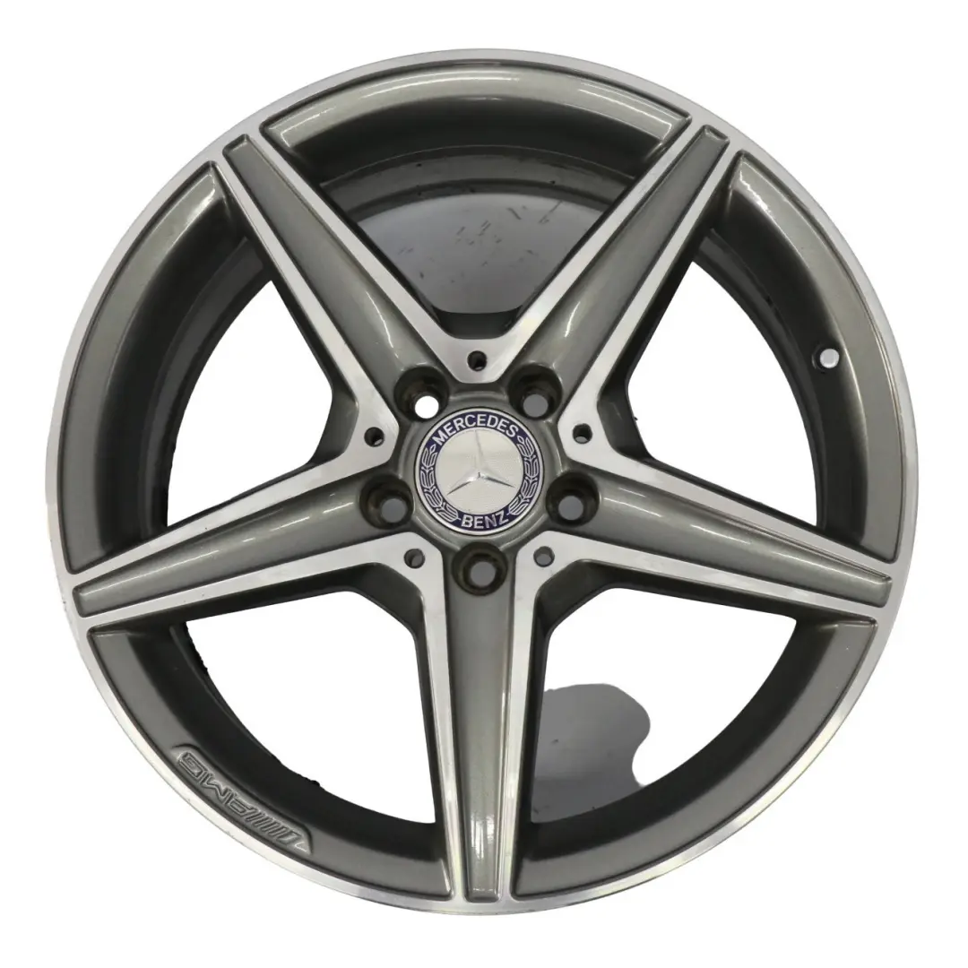 Himalaya Grey AMG Alloy Wheel Rim 5 Spoke 18" 7,5J to Mercedes W205 with Part number A2054011100 Mercedes W205 Himalaya Grey AMG Alloy Wheel Rim 5 Spoke 18" 7,5J - SKU A2054011100-5 - Part number A2054011100