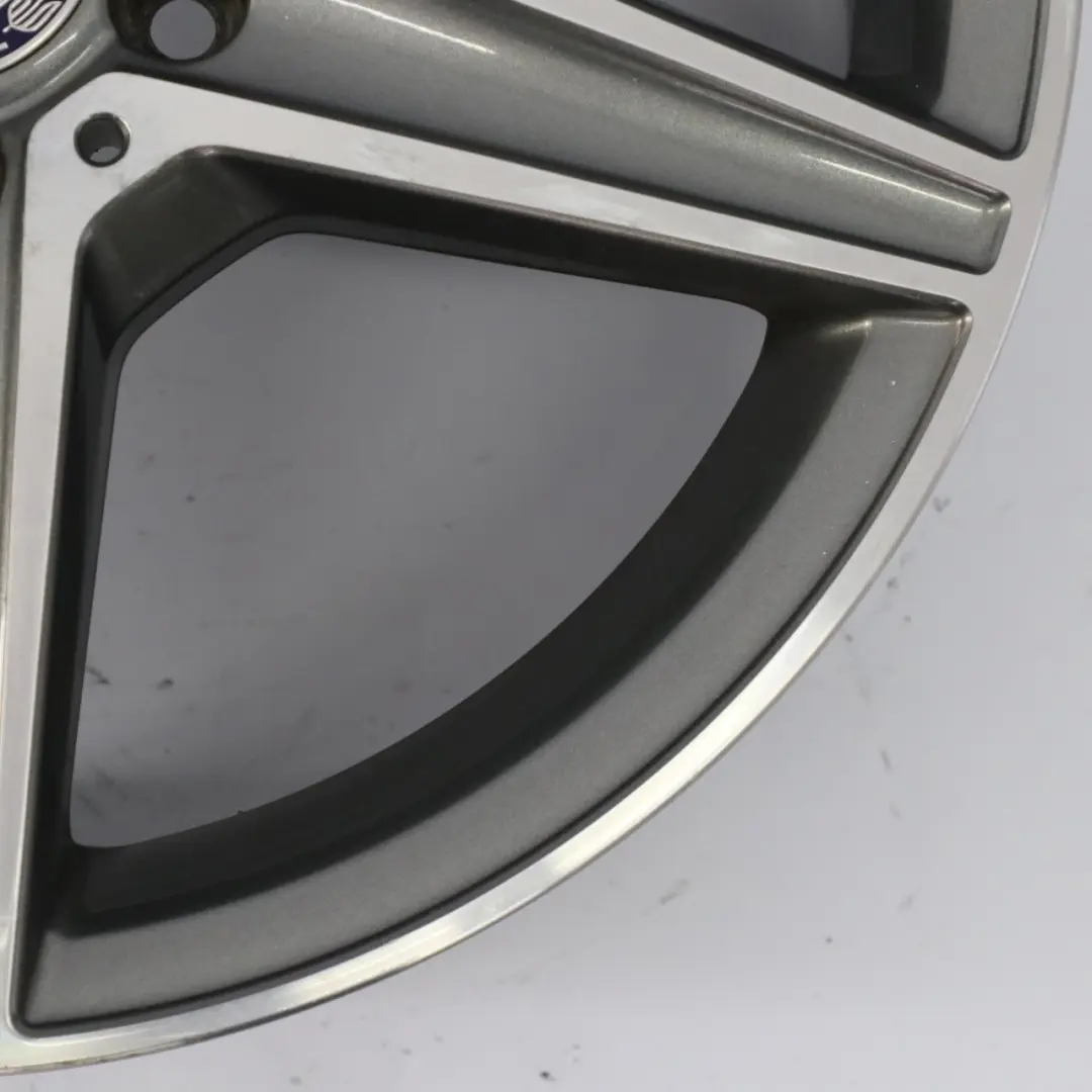 Mercedes W205 Himalaya Grey AMG Alloy Wheel Rim 5 Spoke 18" 7,5J - SKU A2054011100-5 - Part number A2054011100