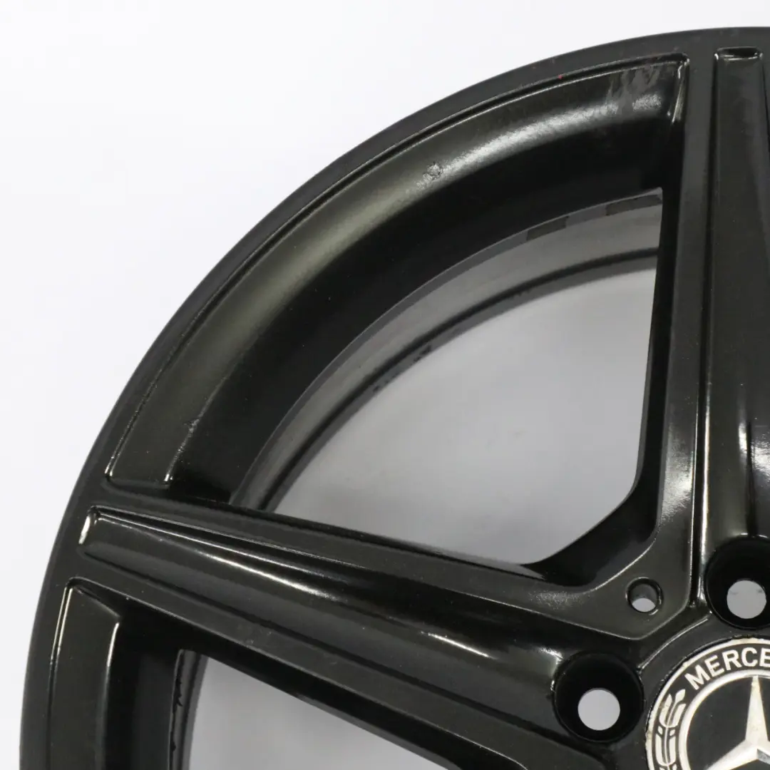 Mercedes W205 Black AMG Alloy Wheel Rim 5 Spoke 18" 8,5J ET:49 - SKU A2054011200-7 - Part number A2054011200