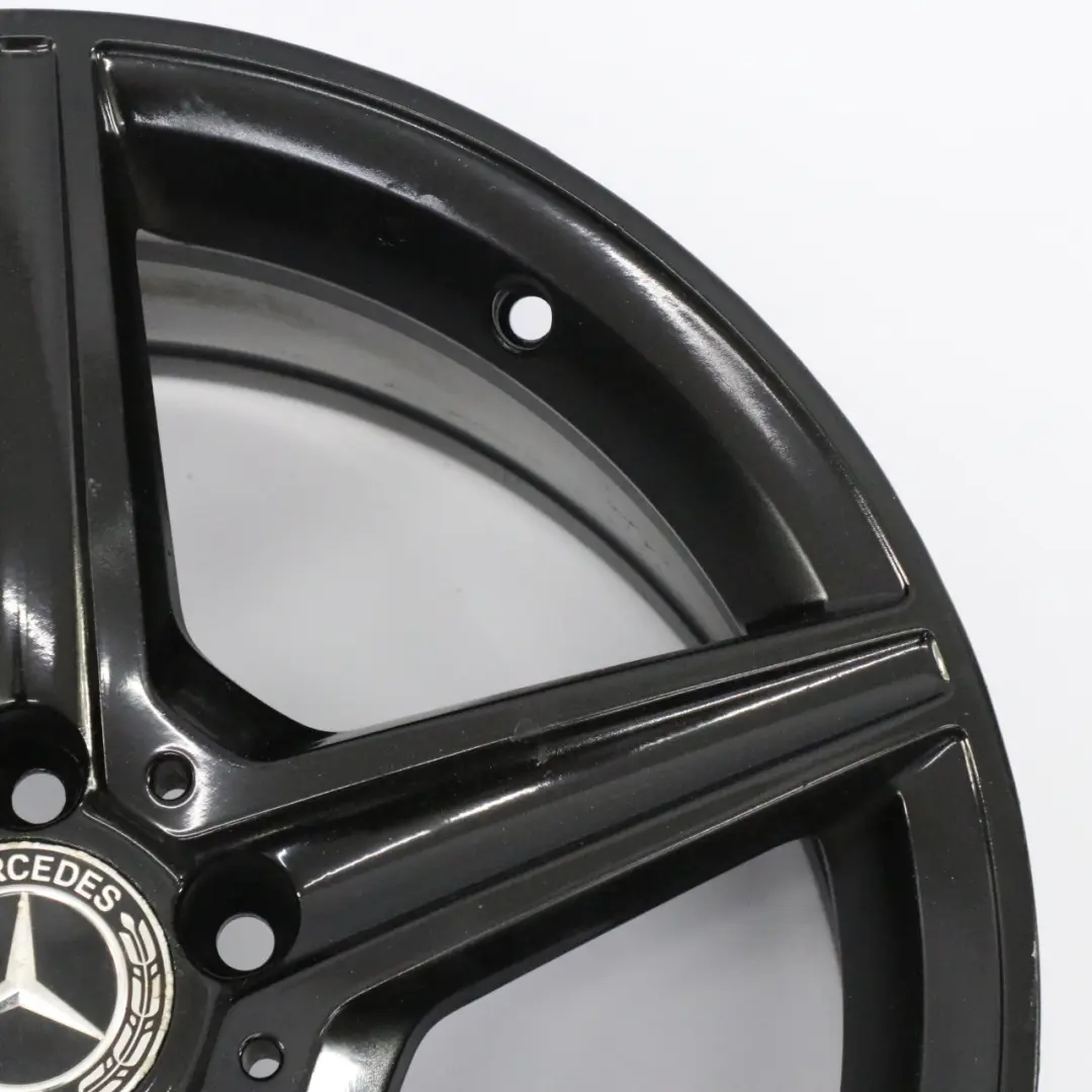 Mercedes W205 Black AMG Alloy Wheel Rim 5 Spoke 18" 8,5J ET:49 - SKU A2054011200-7 - Part number A2054011200