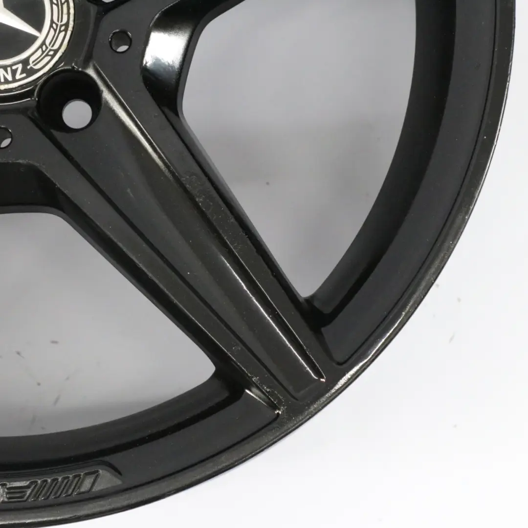 Mercedes W205 Black AMG Alloy Wheel Rim 5 Spoke 18" 8,5J ET:49 - SKU A2054011200-7 - Part number A2054011200