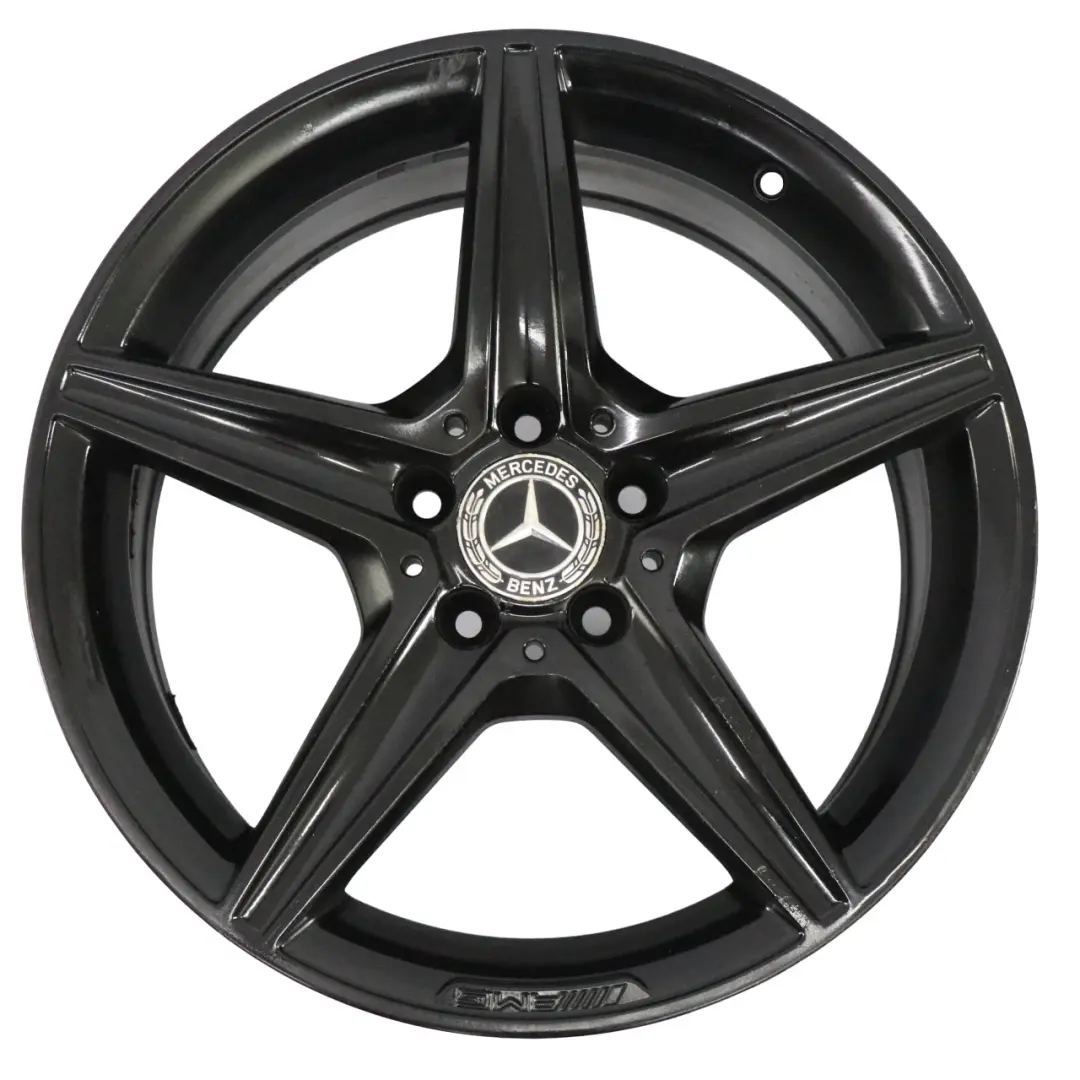 Mercedes W205 Jante alliage AMG noire à 5 branches 18" 8,5J ET:49 - SKU A2054011200-7 - Numéro de pièce A2054011200