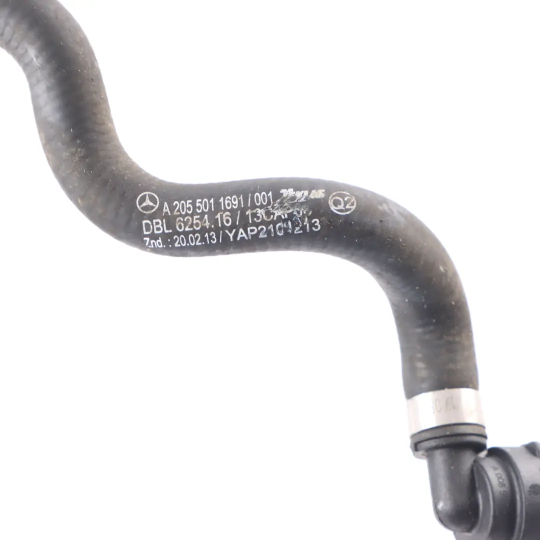 Water Hose Radiator Coolant Cooling Pipe Line to Mercedes W205 Hybrid with Part number A2055011691 Mercedes W205 Hybrid Water Hose Radiator Coolant Cooling Pipe Line - SKU A2055011691 - Part number A2055011691