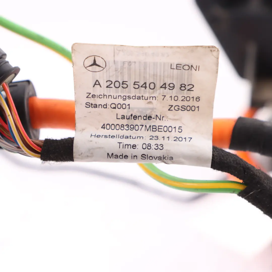 Mercedes W205 Presa Ricarica Cablaggio - SKU A2055404982 - Numero di parte A2055404982