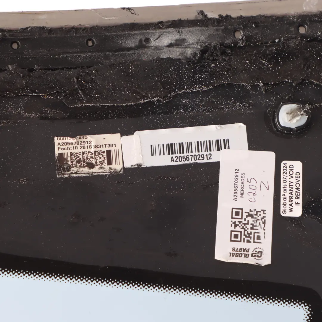 Mercedes C205 Coupe Fixed Window Rear Left N/S Glazing Glass AS2 - SKU A2056702912 - Part number A2056702912