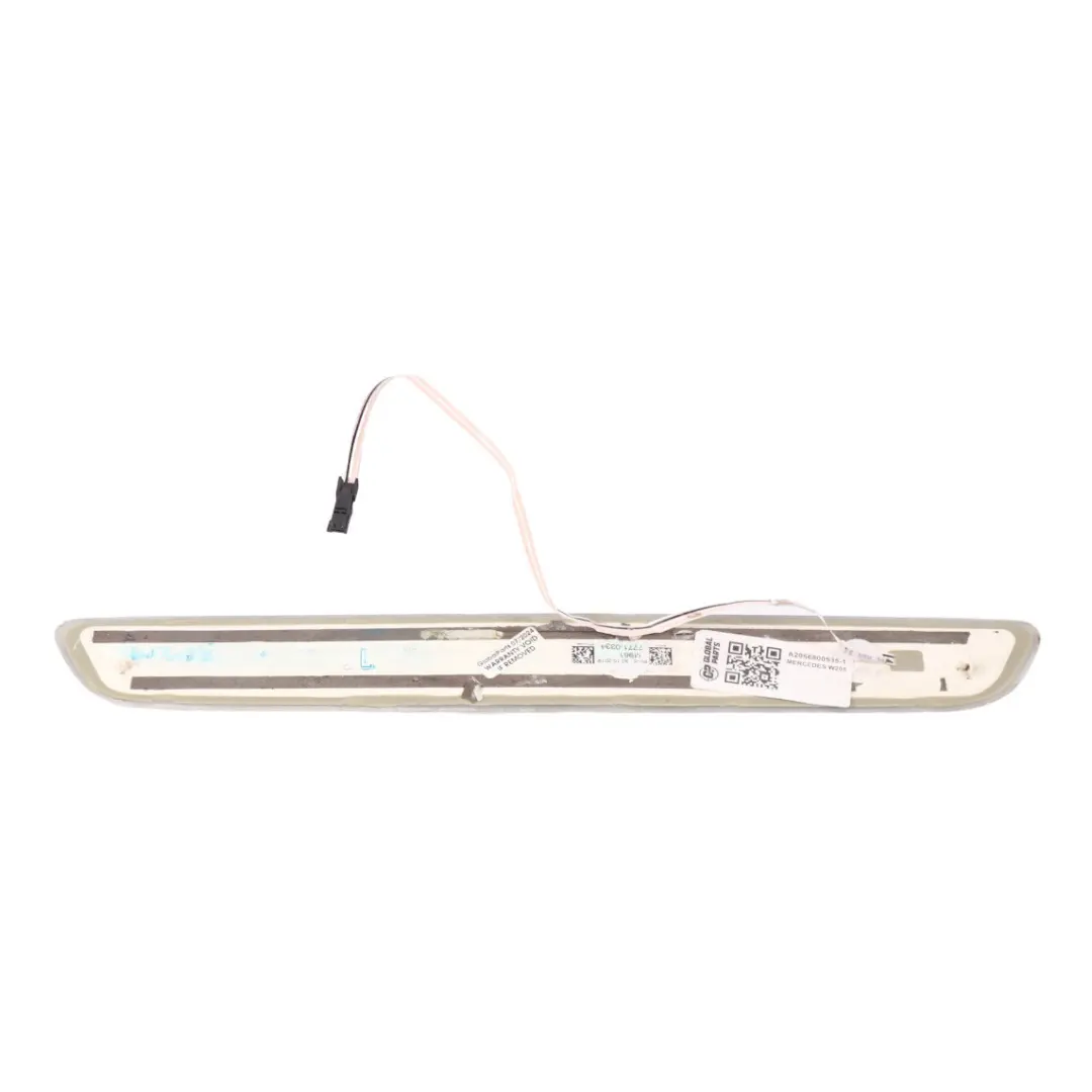 Entrance Cover Mercedes W205 X253 Sill Trim Front Left N/S Step Plate Iluminated to with Part number A2056800535 Entrance Cover Mercedes W205 X253 Sill Trim Front Left N/S Step Plate Iluminated - SKU A2056800535-1 - Part number A2056800535