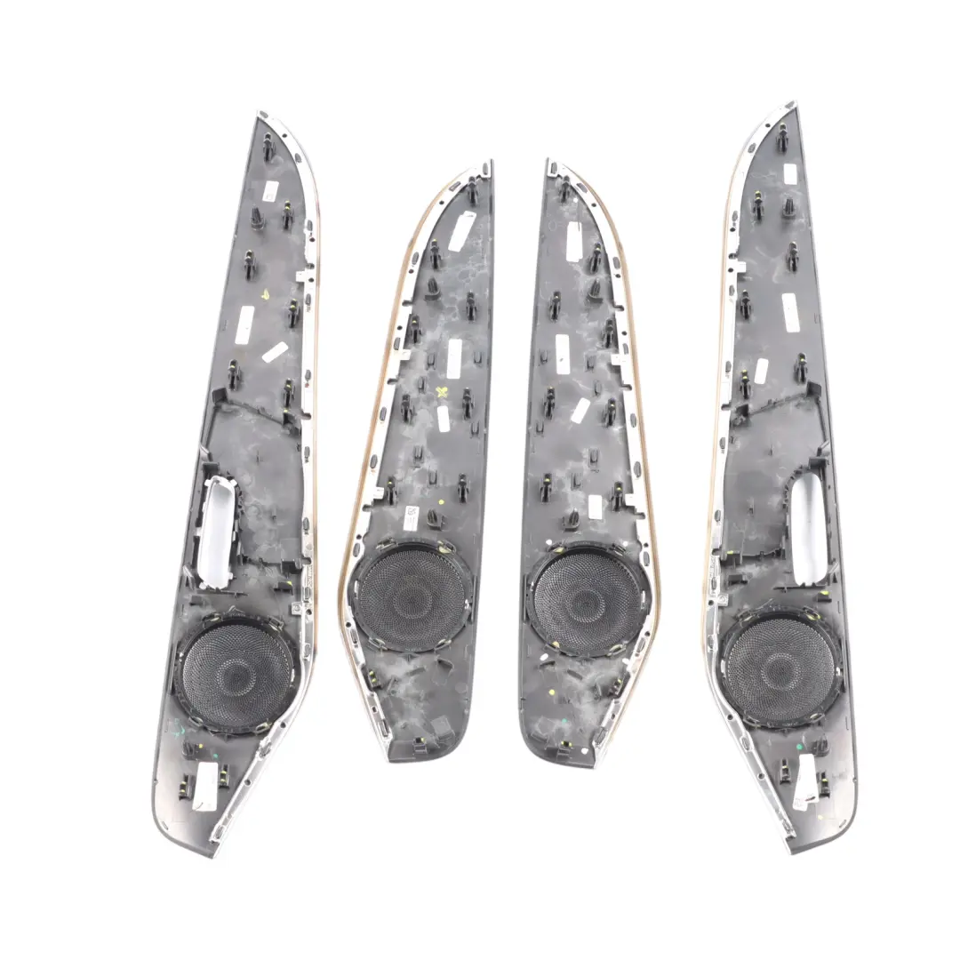 Mercedes W205 Dashboard Door Speaker Tray Strip Trim Cover Panel Black Ash Wood - SKU A2056803807 - Part number A2056803807