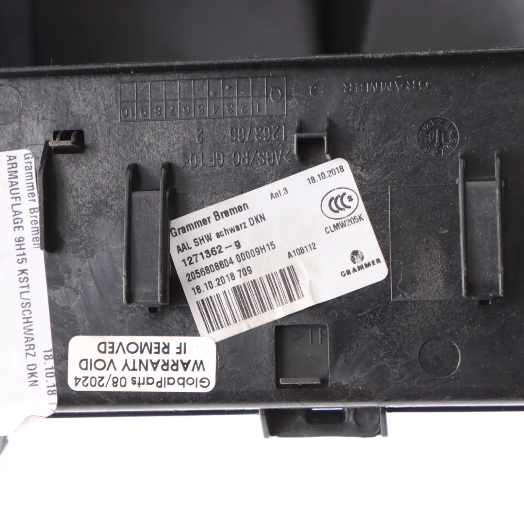 Mercedes W205 X253 Centre Console Armrest Cap Cover Tray Black - SKU A2056808704-2 - Part number A2056808704