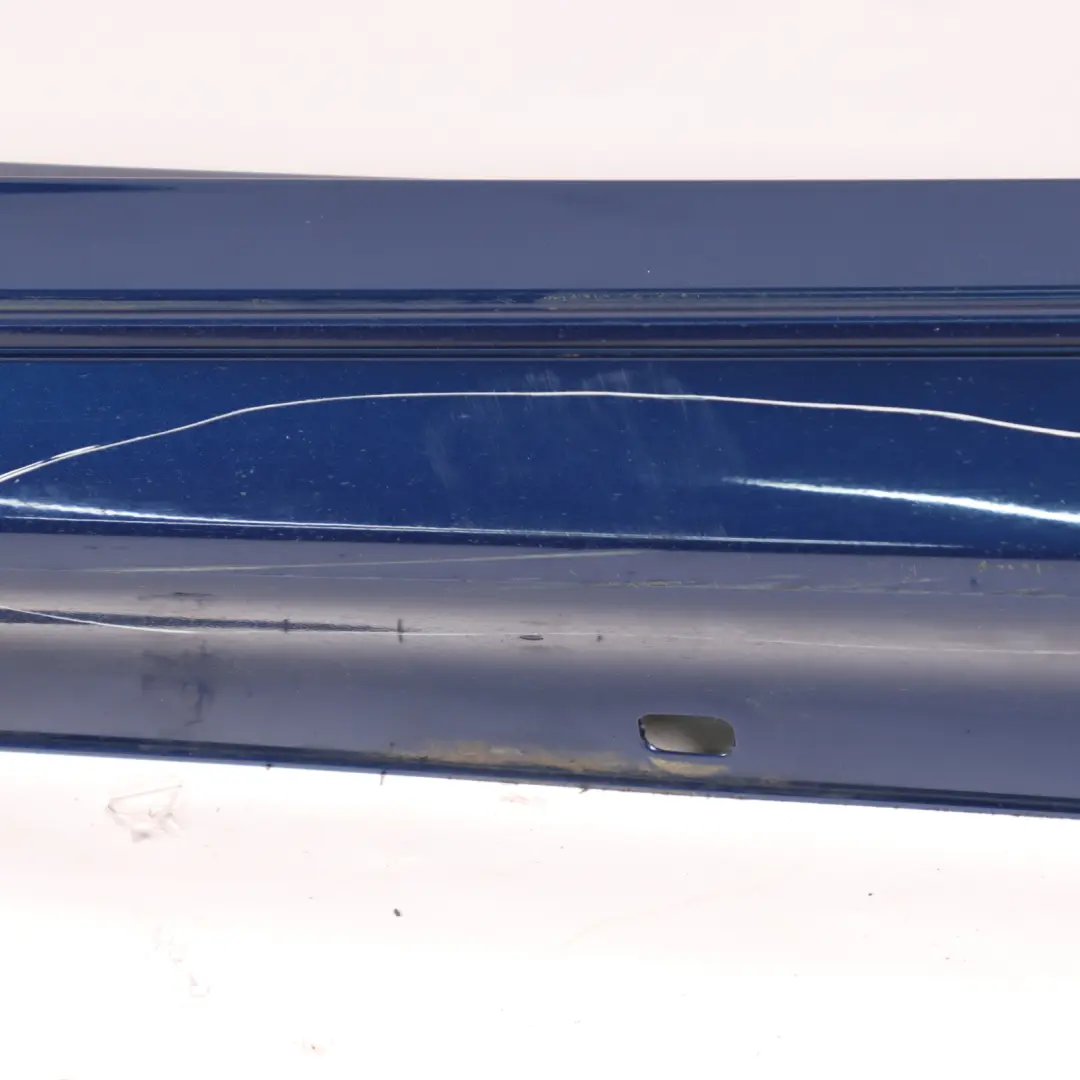 Mercedes W205 Side Skirt Left N/S Door Sill Cover Brilliant Blue Metallic - 896 - SKU A2056981354-BRB - Part number A2056981354