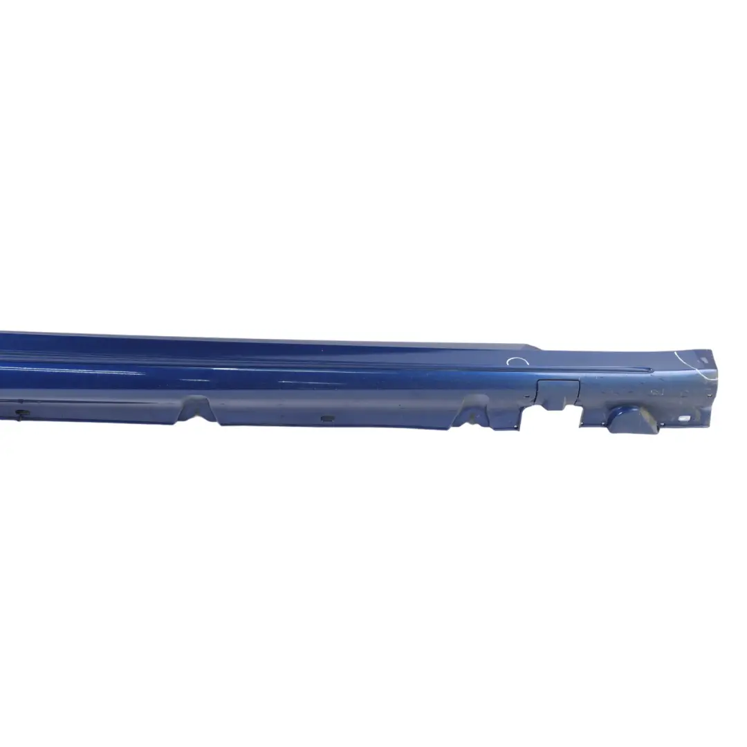 Mercedes W205 Side Skirt Right O/S Door Sill Cover Brilliant Blue Metallic - 896 - SKU A2056981454-BRB - Part number A2056981454