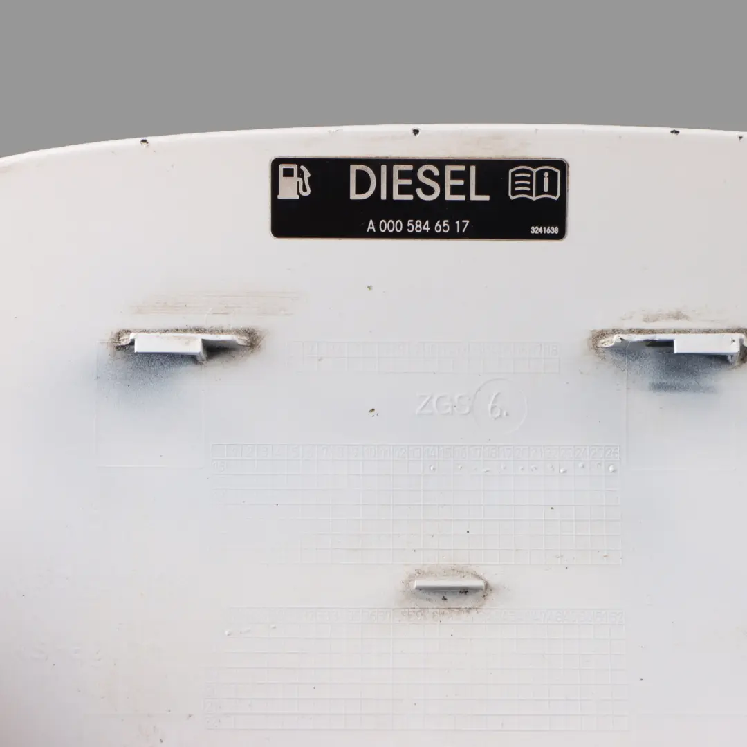 Mercedes W205 Fuel Fill Flap Cover Cap Polar White - 149 - SKU A2057570106-POL - Part number A2057570106