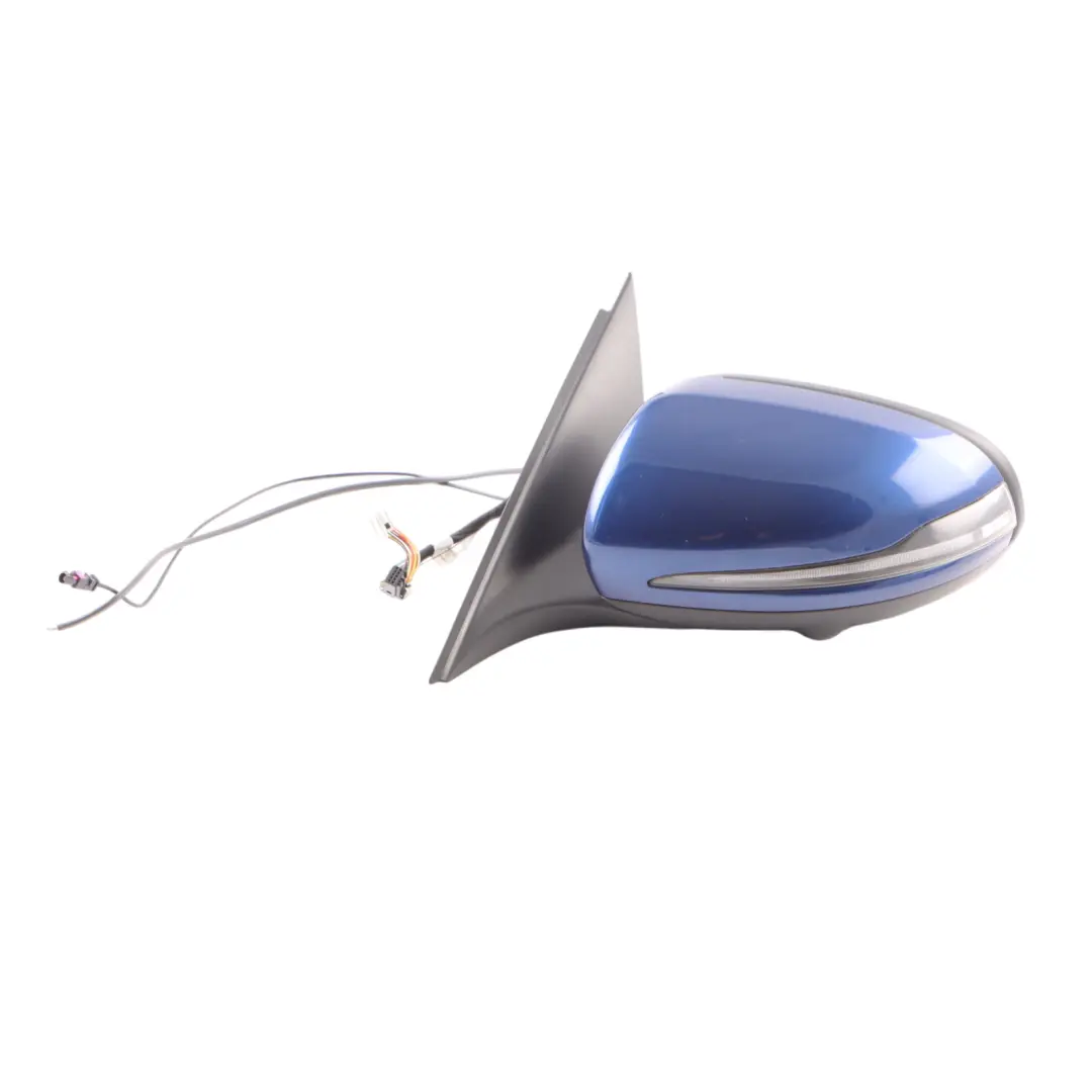 Mercedes W205 Wing Mirror Left N/S Blind Spot Assist 360 View Brilliant Blue 896 - SKU rhd-A2058102702-BRB - Part number A2058102702