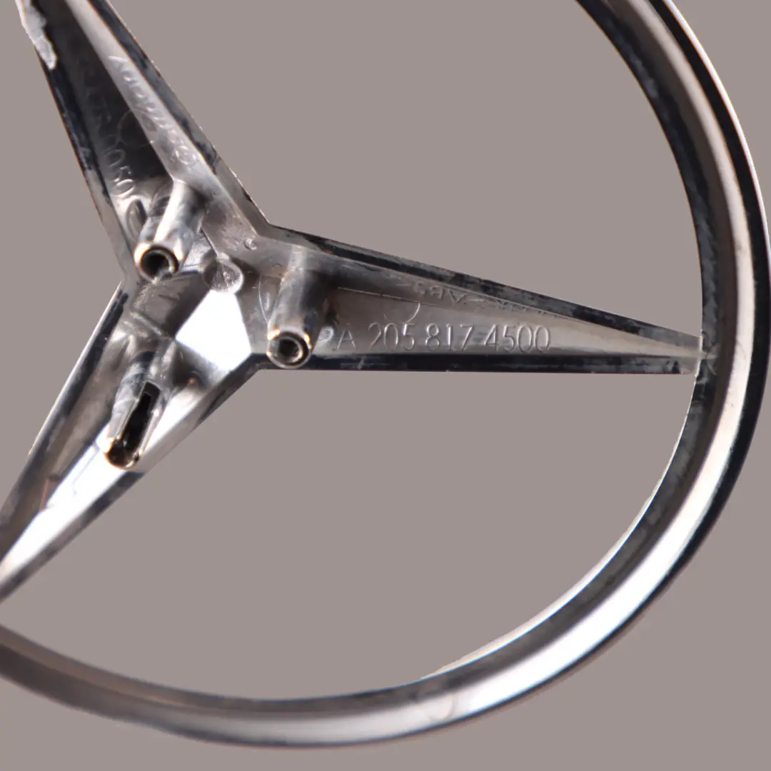 Mercedes W205 Emblem Trunk Lid Star Logo Rear Badge - SKU A2058174500 - Part number A2058174500