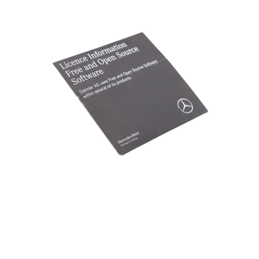Płyta CD Oprogramowanie Open Source do Mercedes W205 o numerze A2058272301 Mercedes W205 Płyta CD Oprogramowanie Open Source - SKU A2058272301 - Numer Części A2058272301