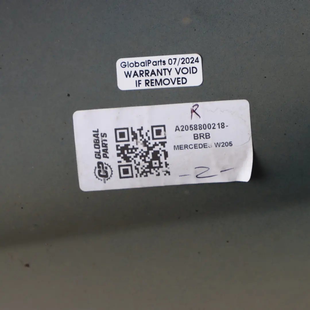 Mercedes W205 Wing Panel Front Right O/S Side Fender Brilliant Blue - 896 - SKU A2058800218-BRB - Part number A2058800218