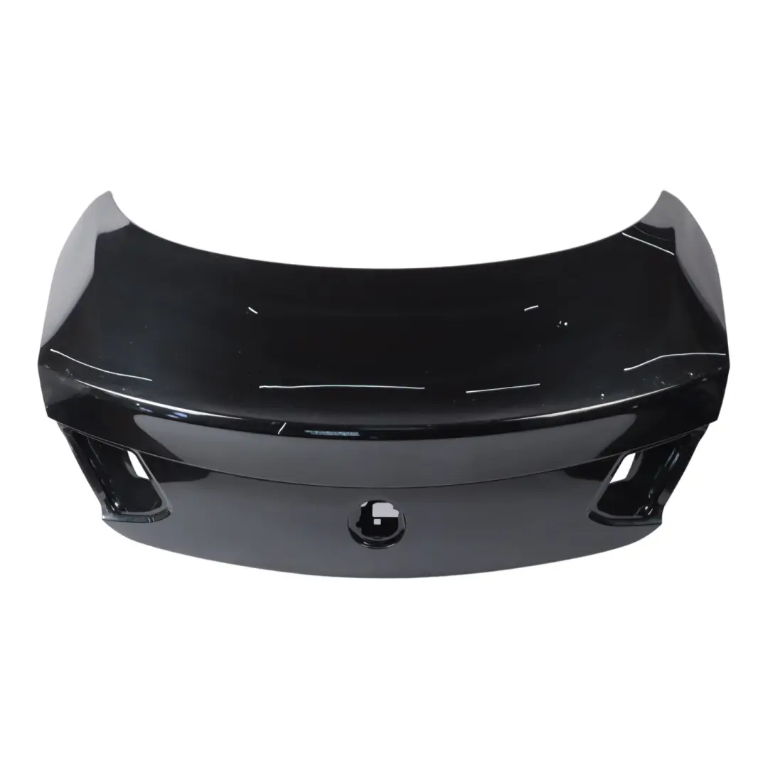 Mercedes C205 Bumper Rear Trim Panel Covering AMG Obsidian Black Metallic - 197 - SKU A2057506100-OB - Part number A2057506100